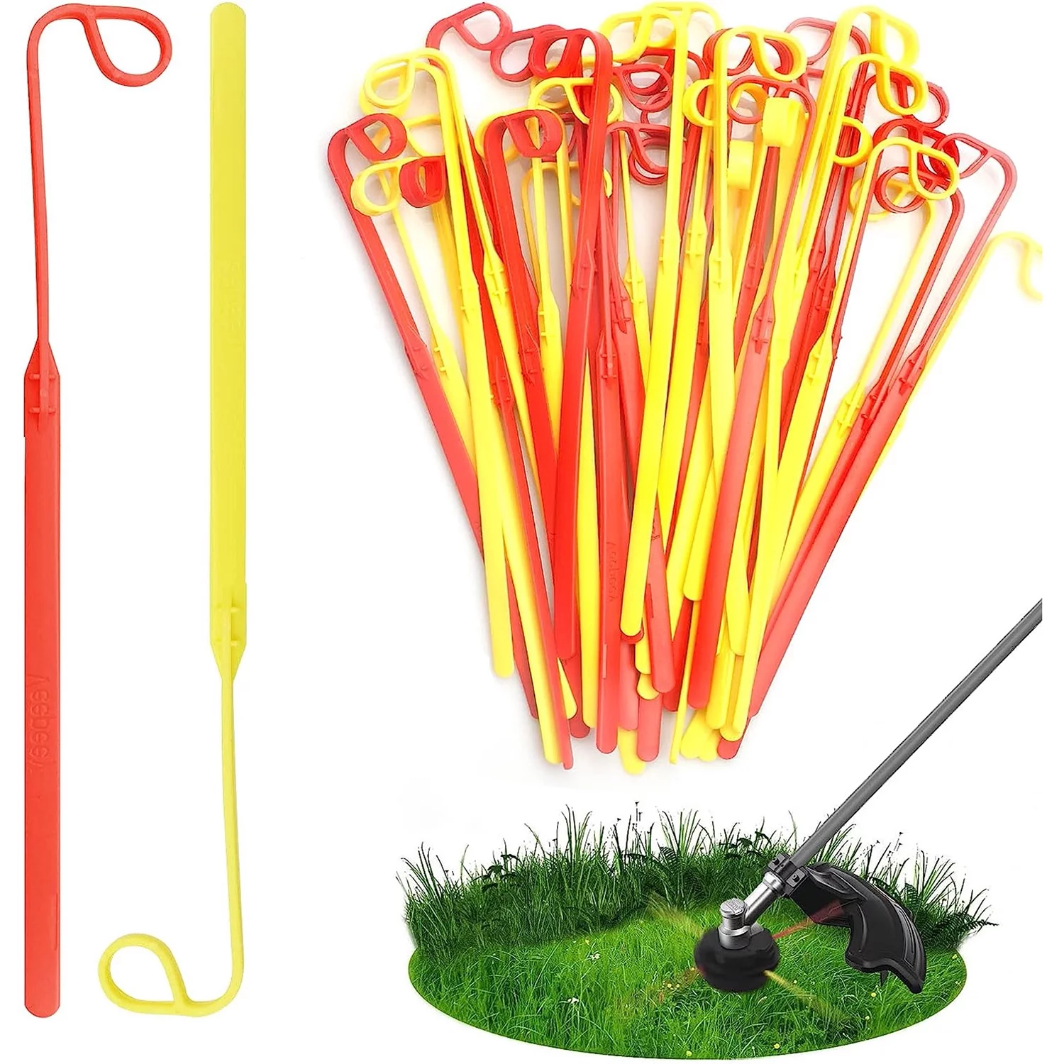 60 Pack Cutting Flexible Line Blades for Aero-Flex Trimmers Edgers