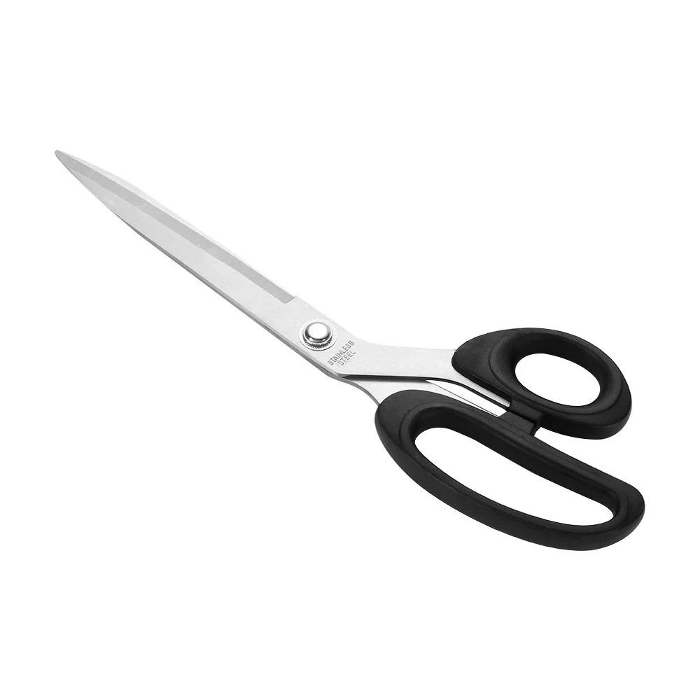 10inch Clothes Trimming Household Nippers Embroidery Fabric Cutter Tailor Scissors Sewing Shears Stainless Steel BLACK
