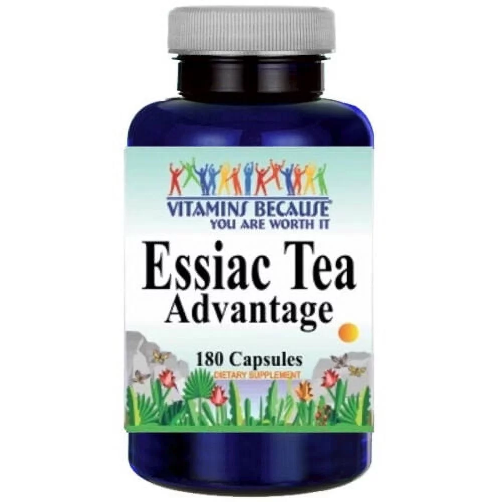 Essiac Tea Advantage 180 Capsules  Supports Overall Health