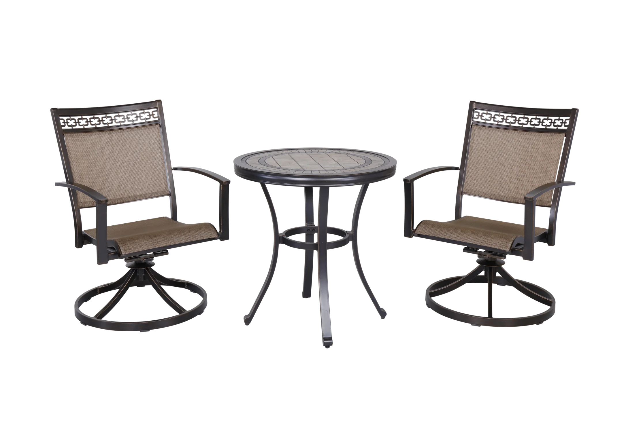 Claire and Barry ALSACE-LORE Collection Patio Set (2 chairs + 1 coffee table)