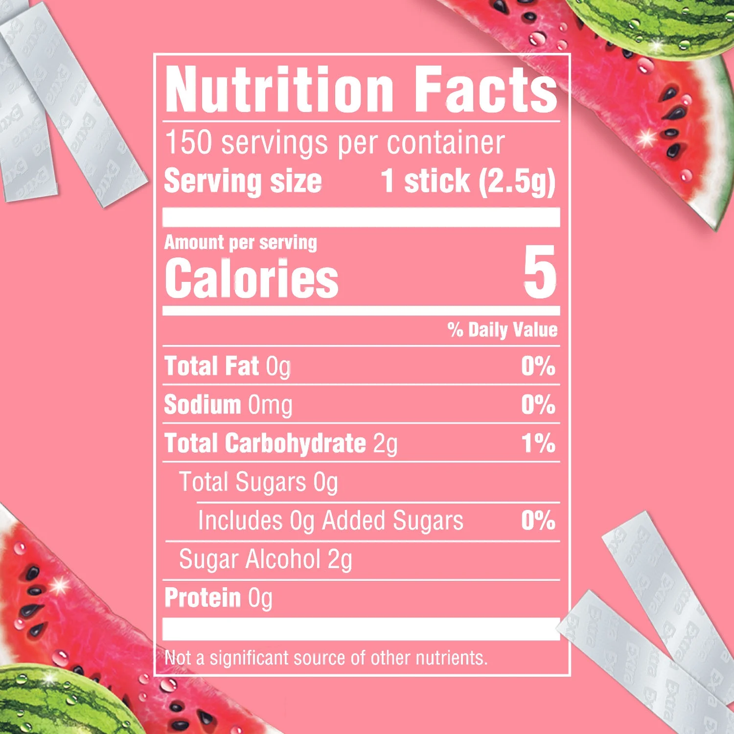 Extra Sweet Watermelon Sugar Free Bulk Chewing Gum, 15 Pc, 10 Ct