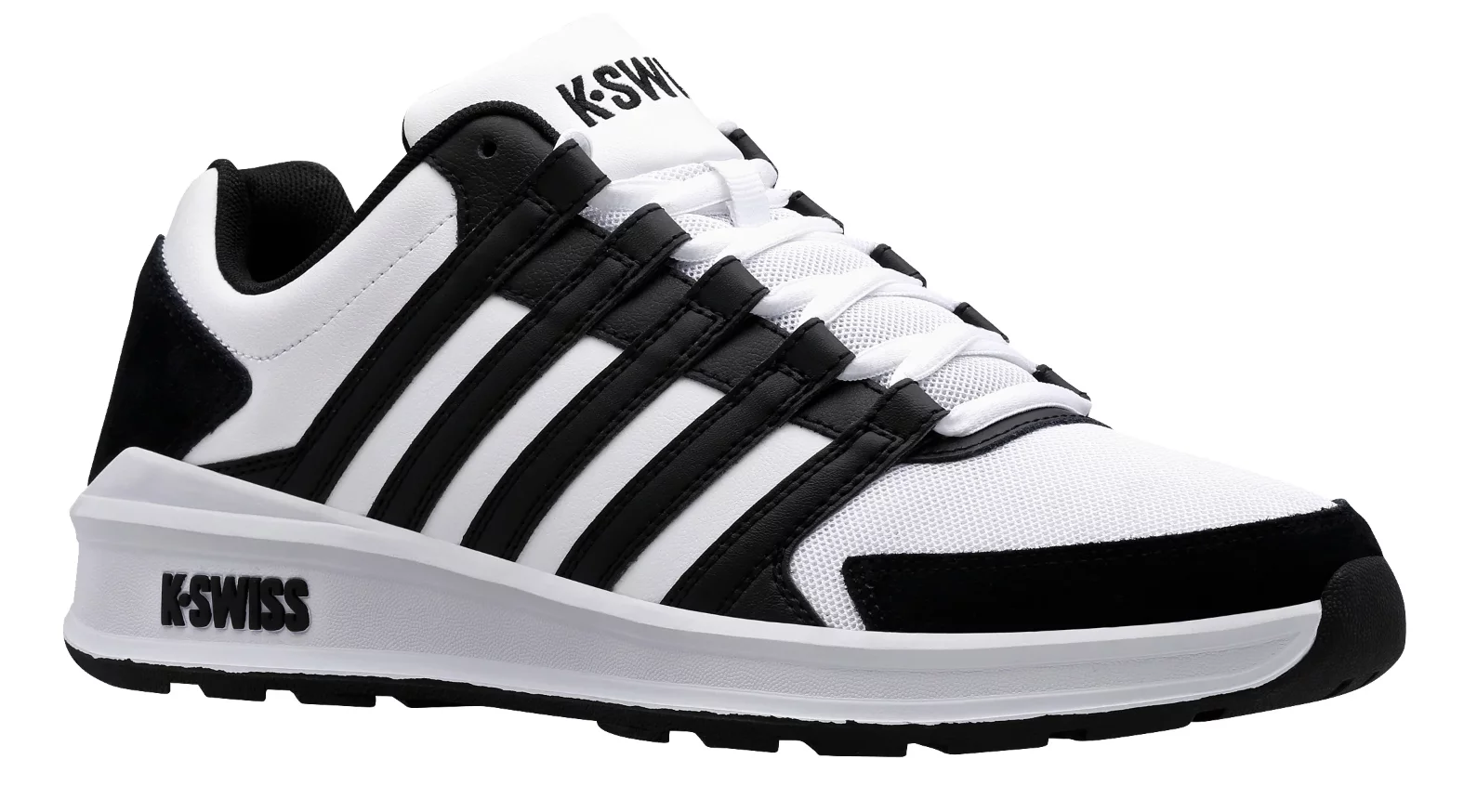 K-Swiss Men's Vista Trainer Shoes White/Black 07000-181-M Size 7.5 US