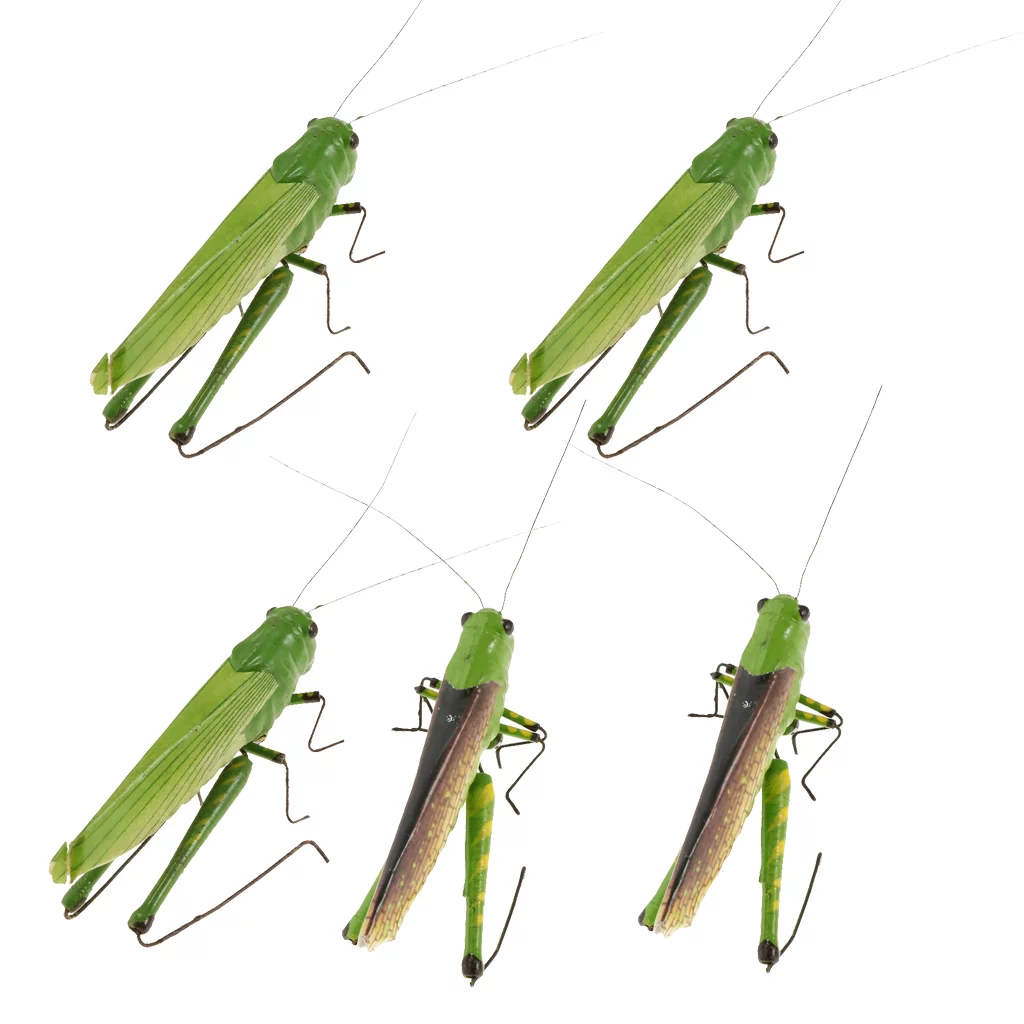 5pcs Mini Bug Animal Figures Toys Joke Trick Toy - Locust