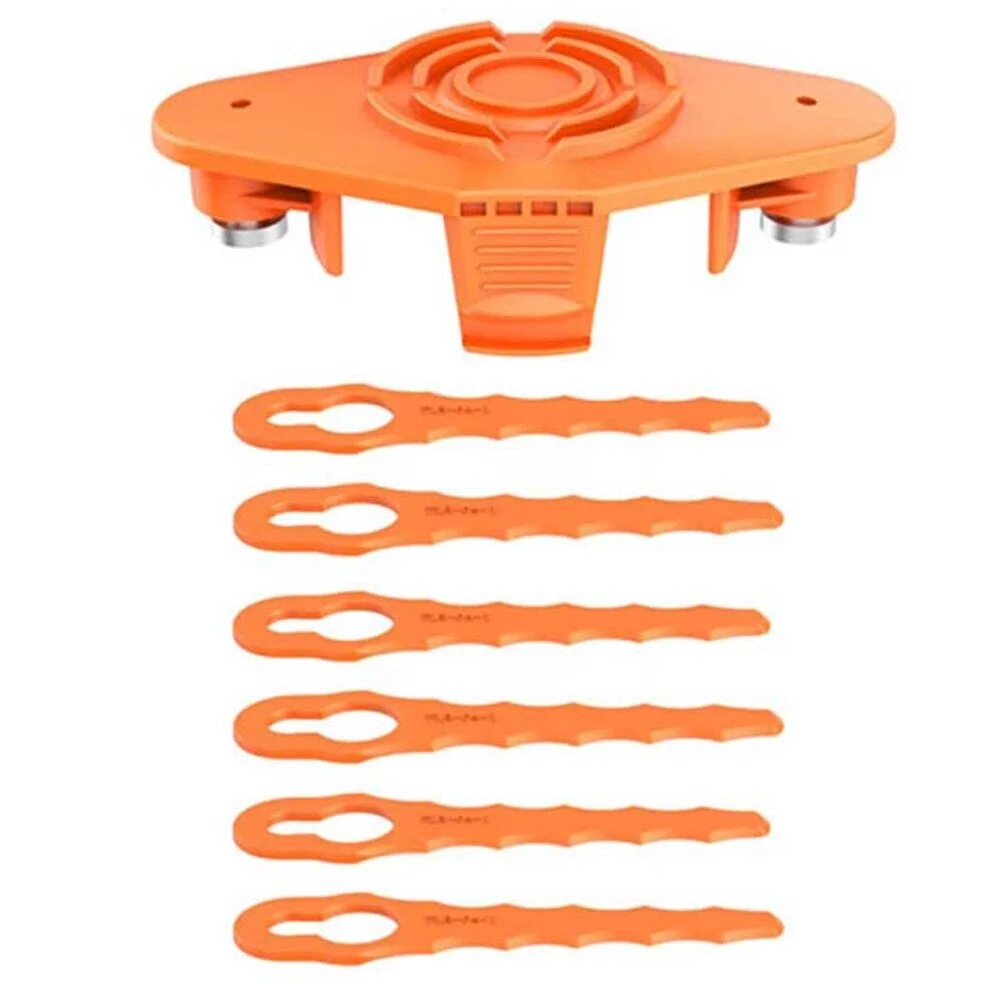 Cumbed Trimmer Blades Cutter Head Lawn Mower Replacement For WORX Series Mower