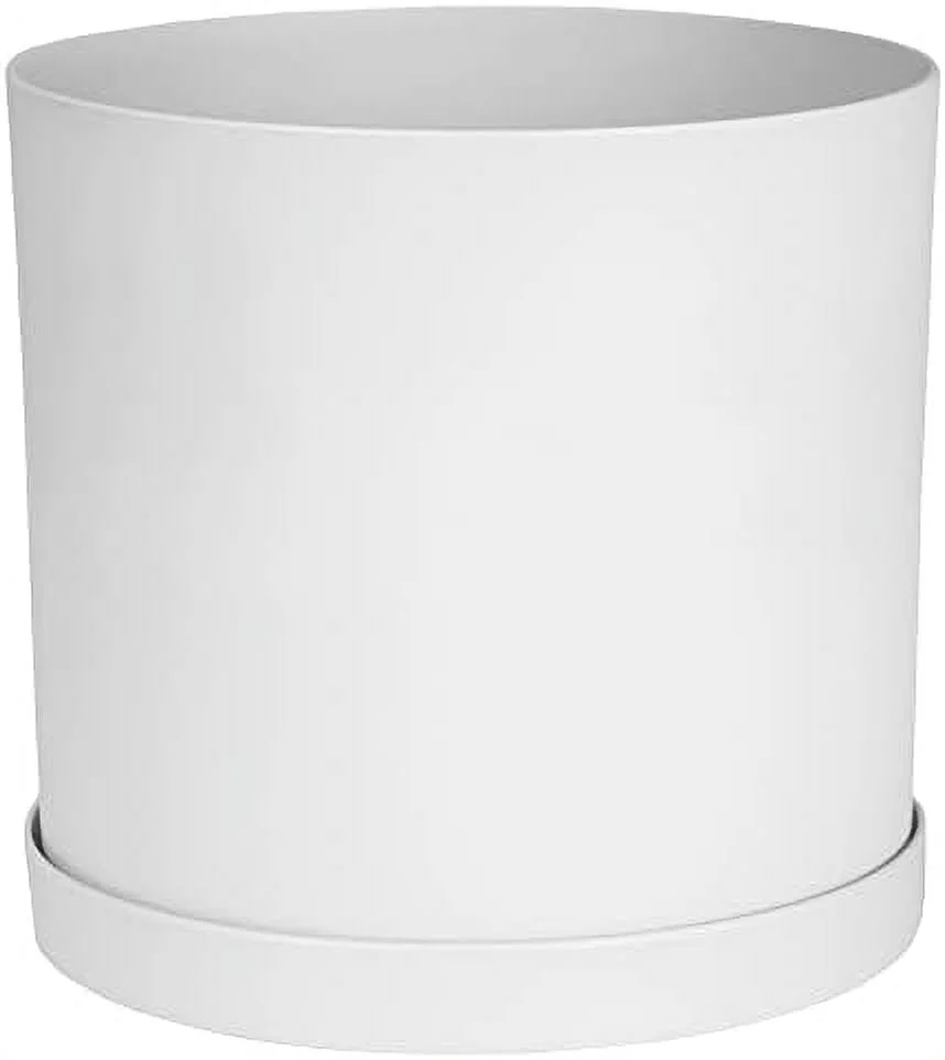 Mathers Round Planter With Saucer Tray: 10