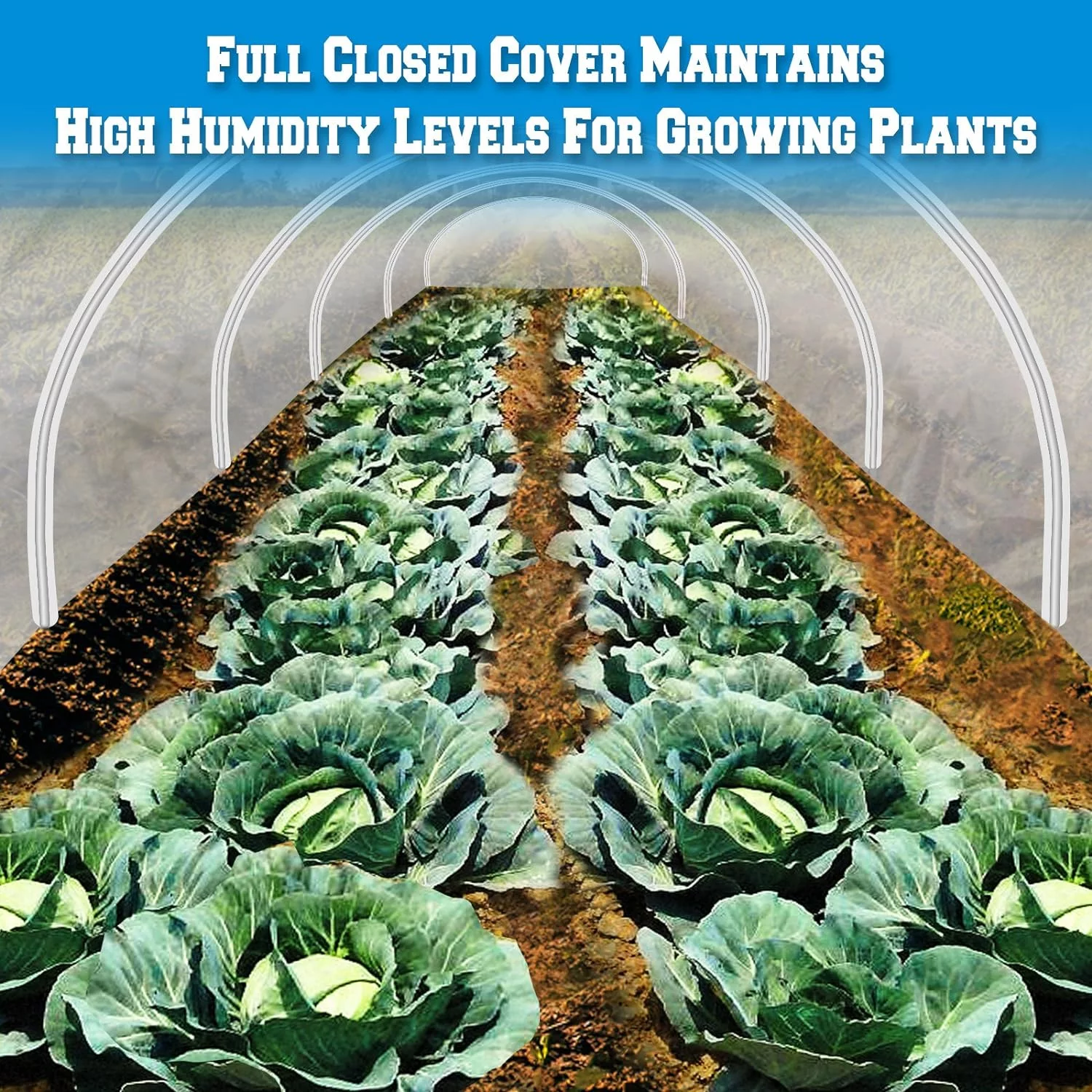 Tunnel Green House 16.5'X2'x1.3' Plant Gardening Greenhouse