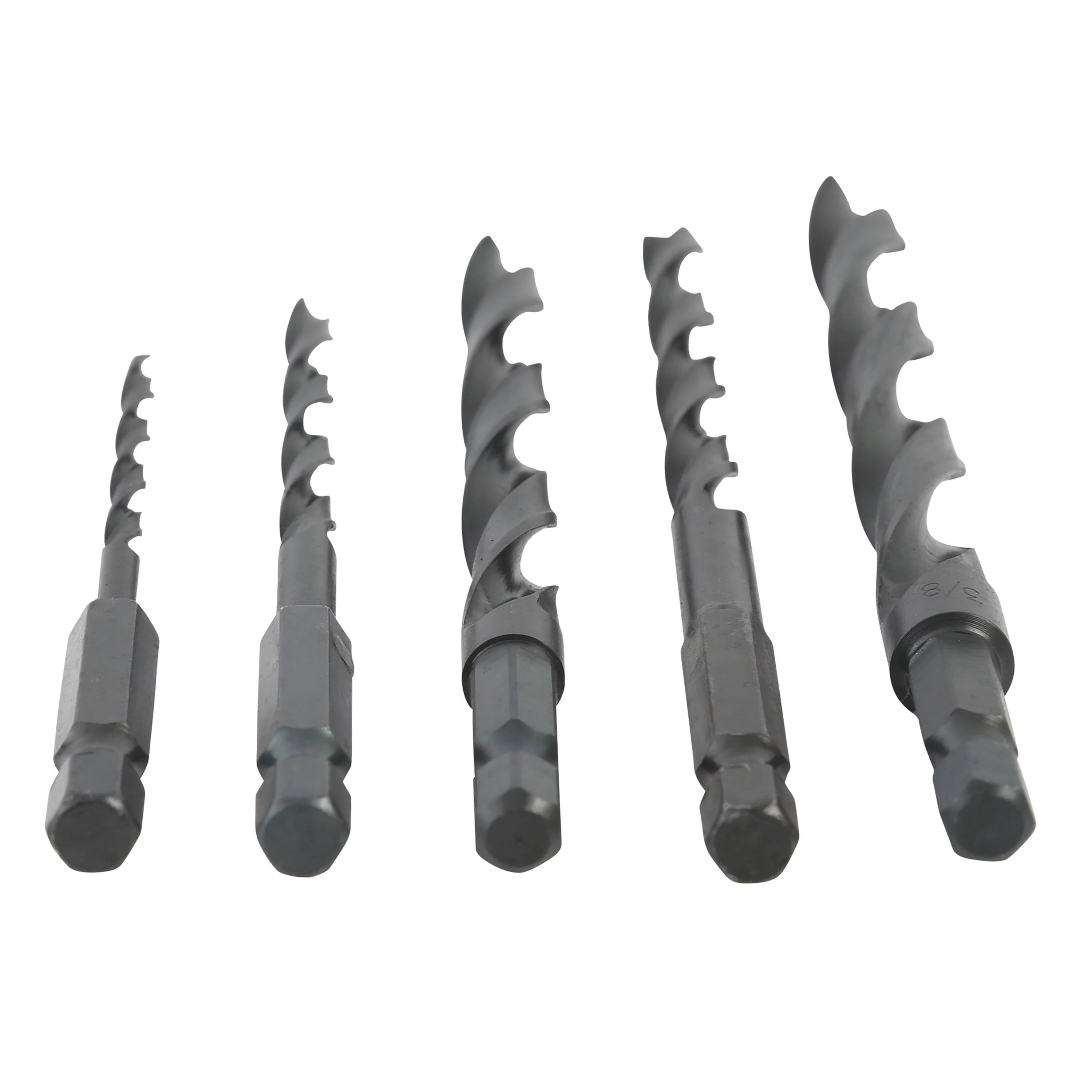 Hyper Tough 1/4-inch Hex Shank Drill Bit Set, 5-Piece