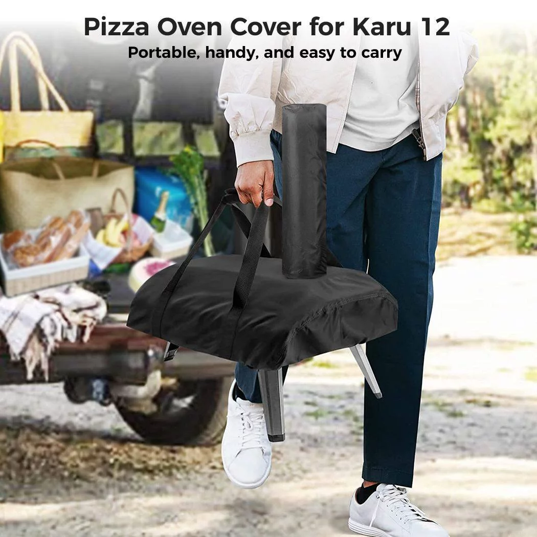 Pizza Oven Cover, Waterproof Pizza Oven Cover for Karu 12 Multi-Fuel Outdoor Pizza Oven, Pizza Oven Accessories, 32 x 16.5 x 8.3 inches