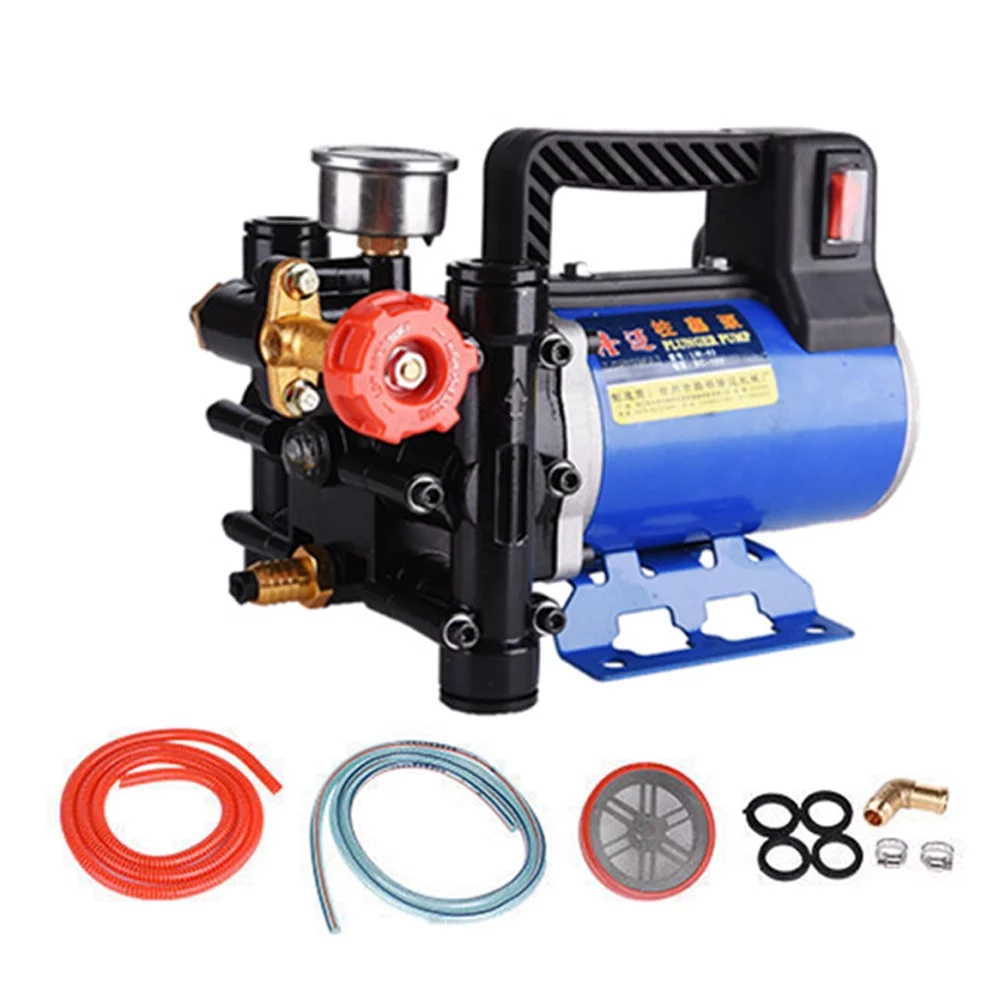 Electric Double Cylinders Piston Pump High Pressure Garden Spraying Watering Tools Car Washer Agricultural Irrigation Device