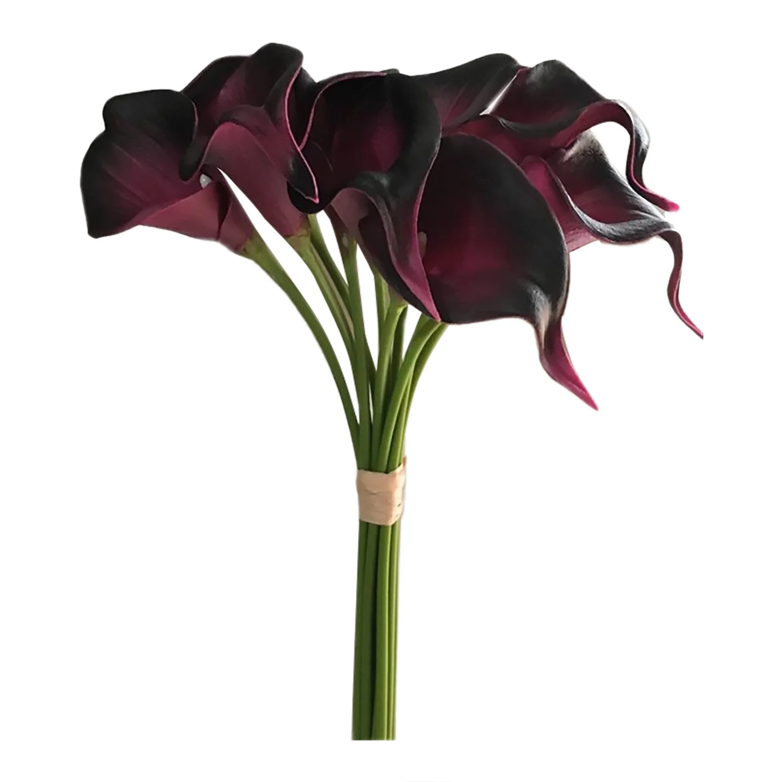 PU Mini Calla Lily Flower Wedding Decoration Artificial Feel Bridal Bouquet Flowers