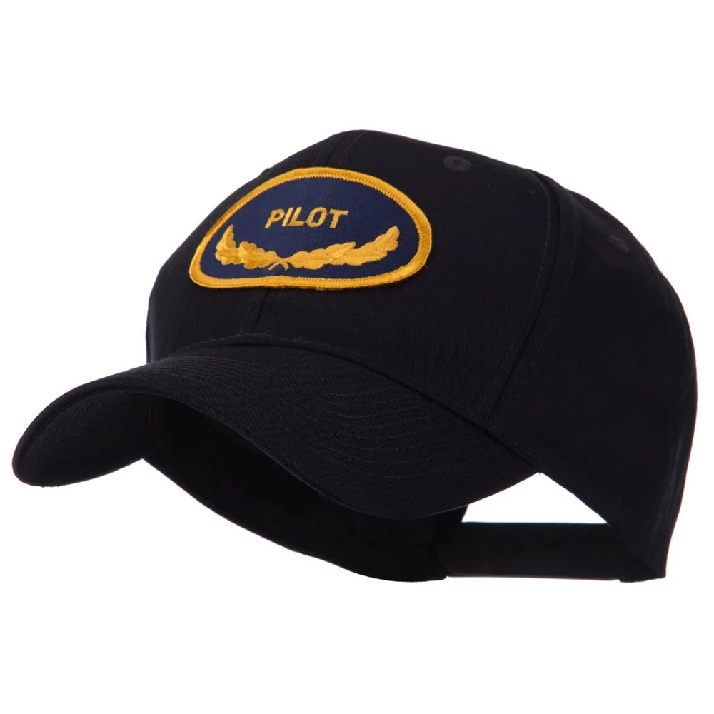 Oak Leaf Oval Shape Military Patch Cap - Pilot OSFM