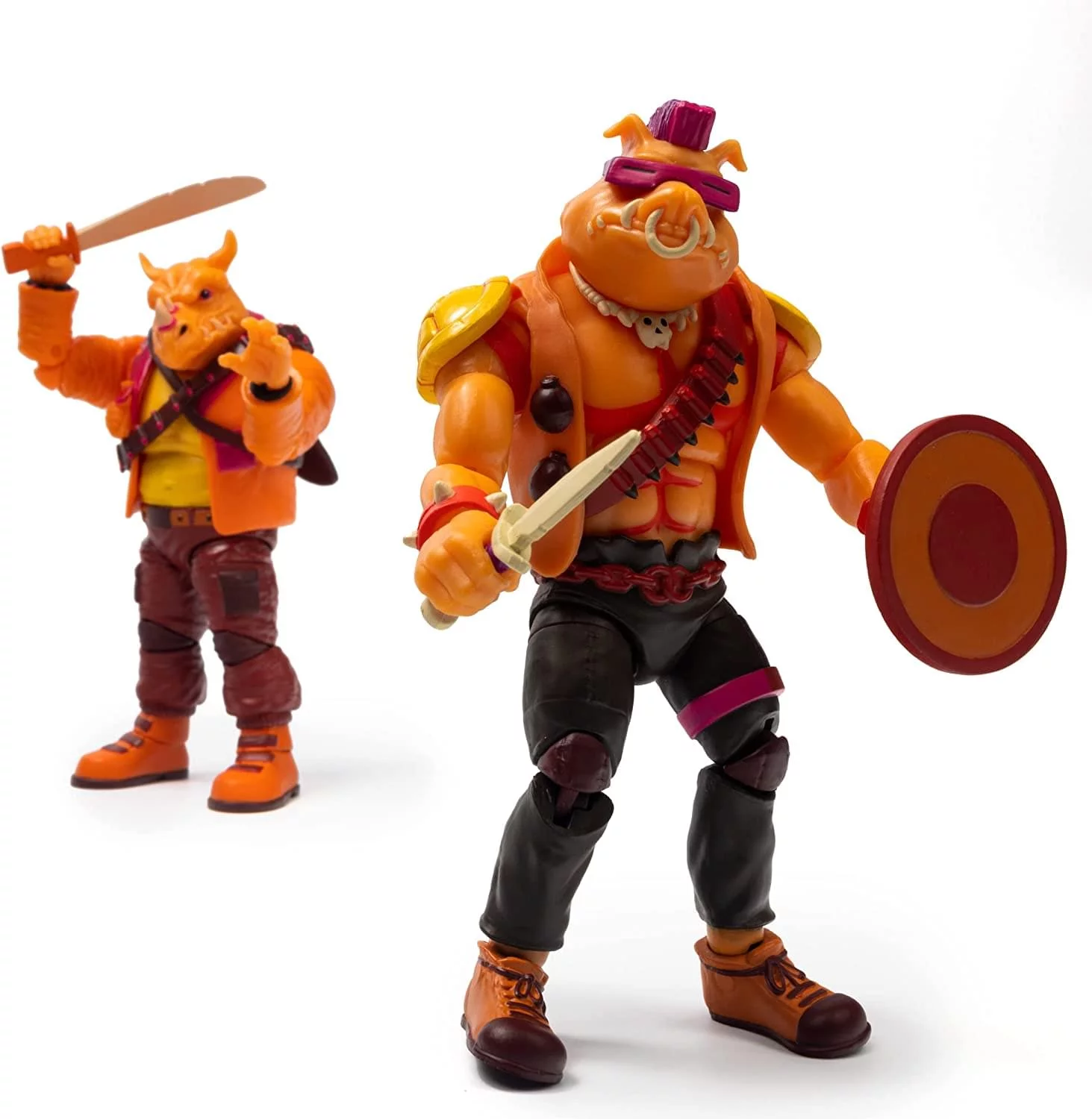 BST AXN Teenage Mutant Ninja Turtles Bebop  Rocksteady Arcade Flashing 2-Pack SDCC 2022 Ex