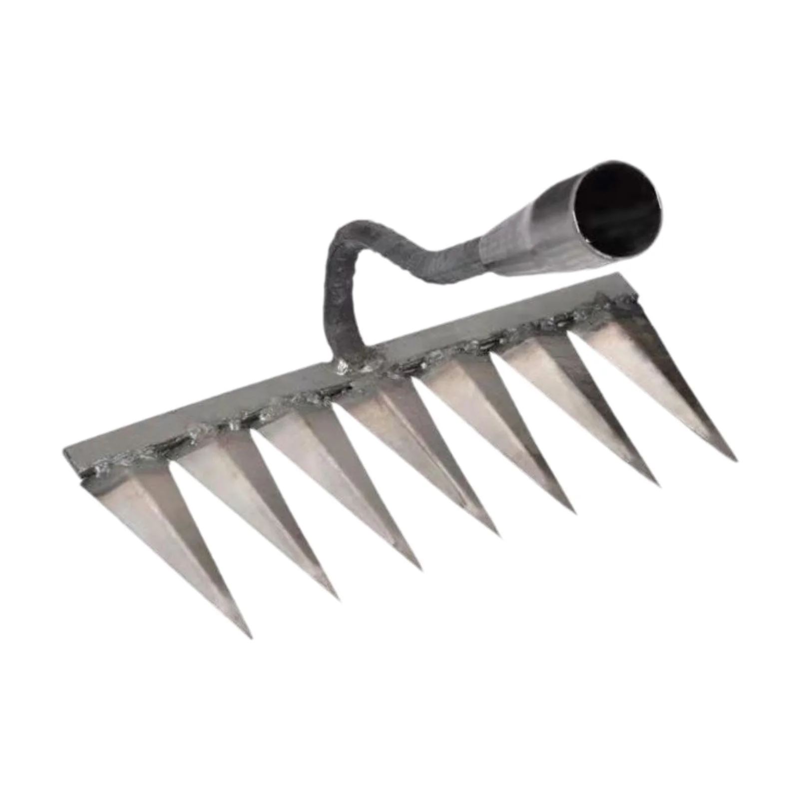 simhoa Garden Hoe Garden Rake Heavy Duty Agricultural Hardened Weeding Rake Garden Weeding Tool for Loosening Vegetable Plowing Yard 28.1x13.5x28cm