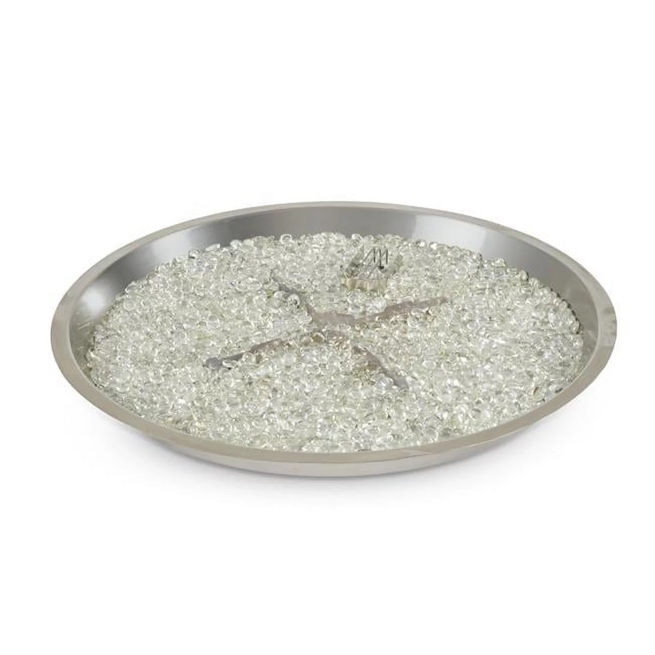 Outdoor Greatroom CFP30DSING 30 in. Round Crystal Fire Plus Gas Burner with Direct Spark Ignition