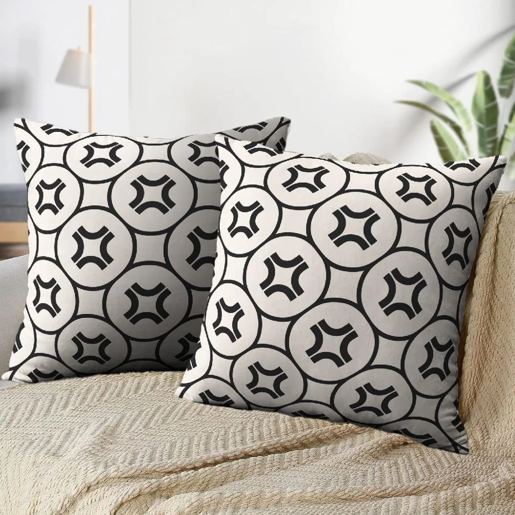LALILO Throw Pillow Covers Simple With Lattice Funky Hipster Fashion Cushion Cover 18