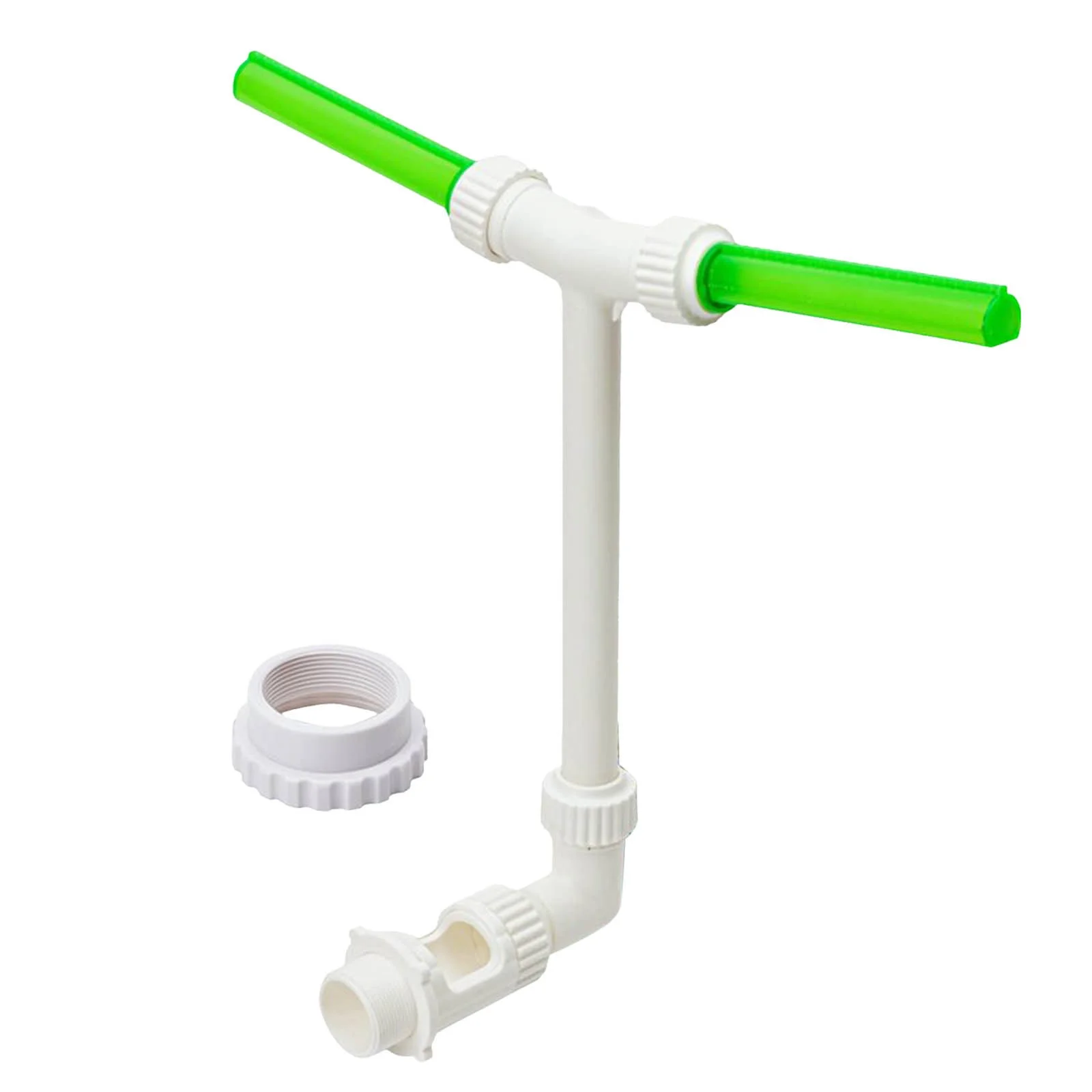 Yolaird Pool Fountain for Above Ground/Inground Pools - Adjustable Fluorescent Dual Spray Pool Waterfall Sprinklers, Swimming Pool Accessories for Cooling Relaxation SPA