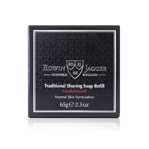 Edwin Jagger SSSW Sandalwood 99.9% Natural Traditional Shaving Soap 2.3 oz Refill