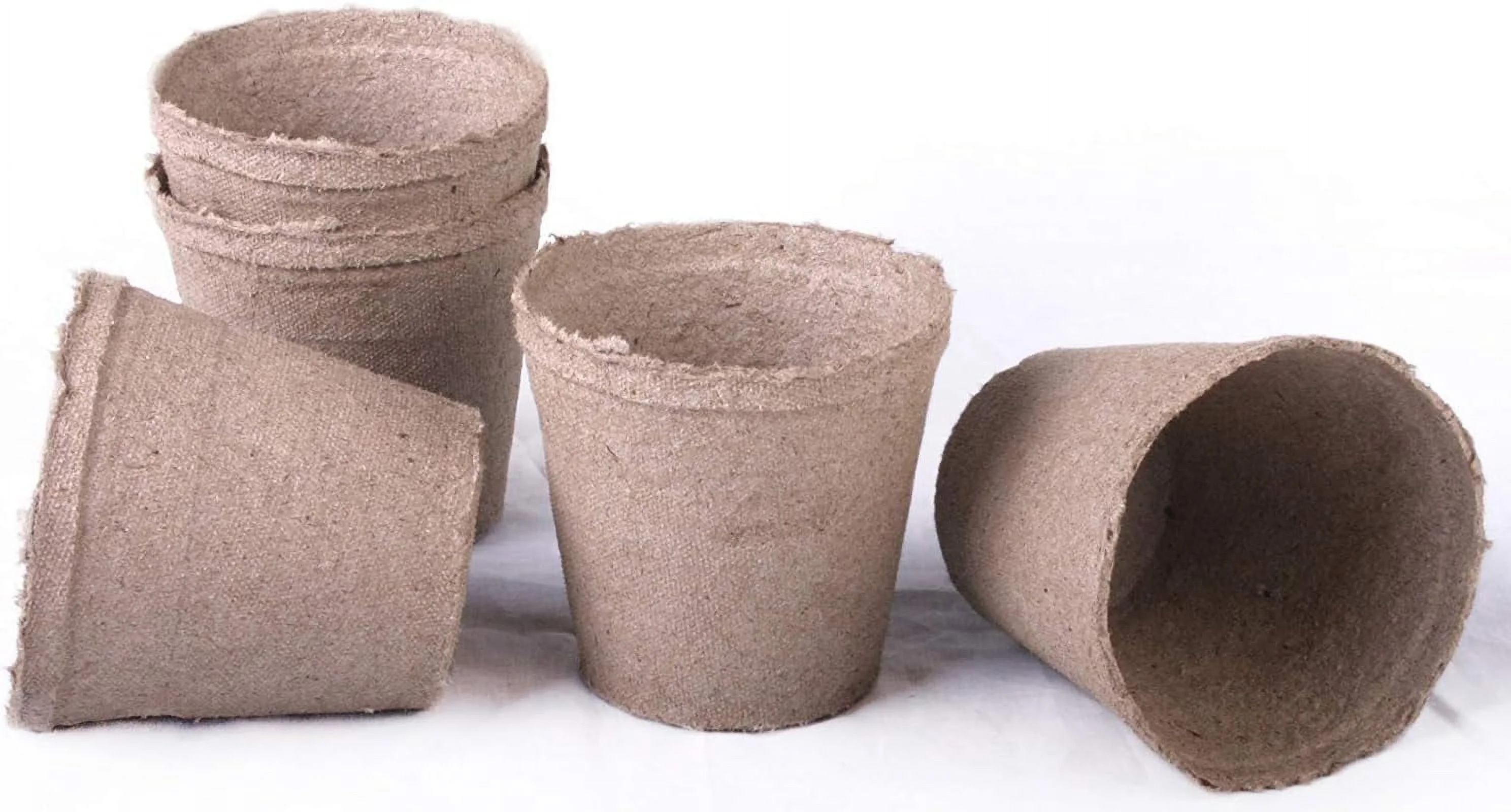 100 New Round Jiffy Peat Pots Size 4.5X4 ~ Pots Are 4.5 Inch Round At The Top And 4 Inch Deep.