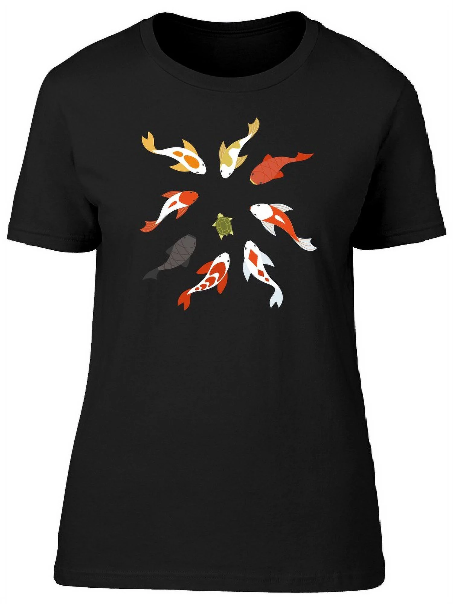 Carp Pond Koi Fish T-Shirt Women -Image by Shutterstock, Female Large