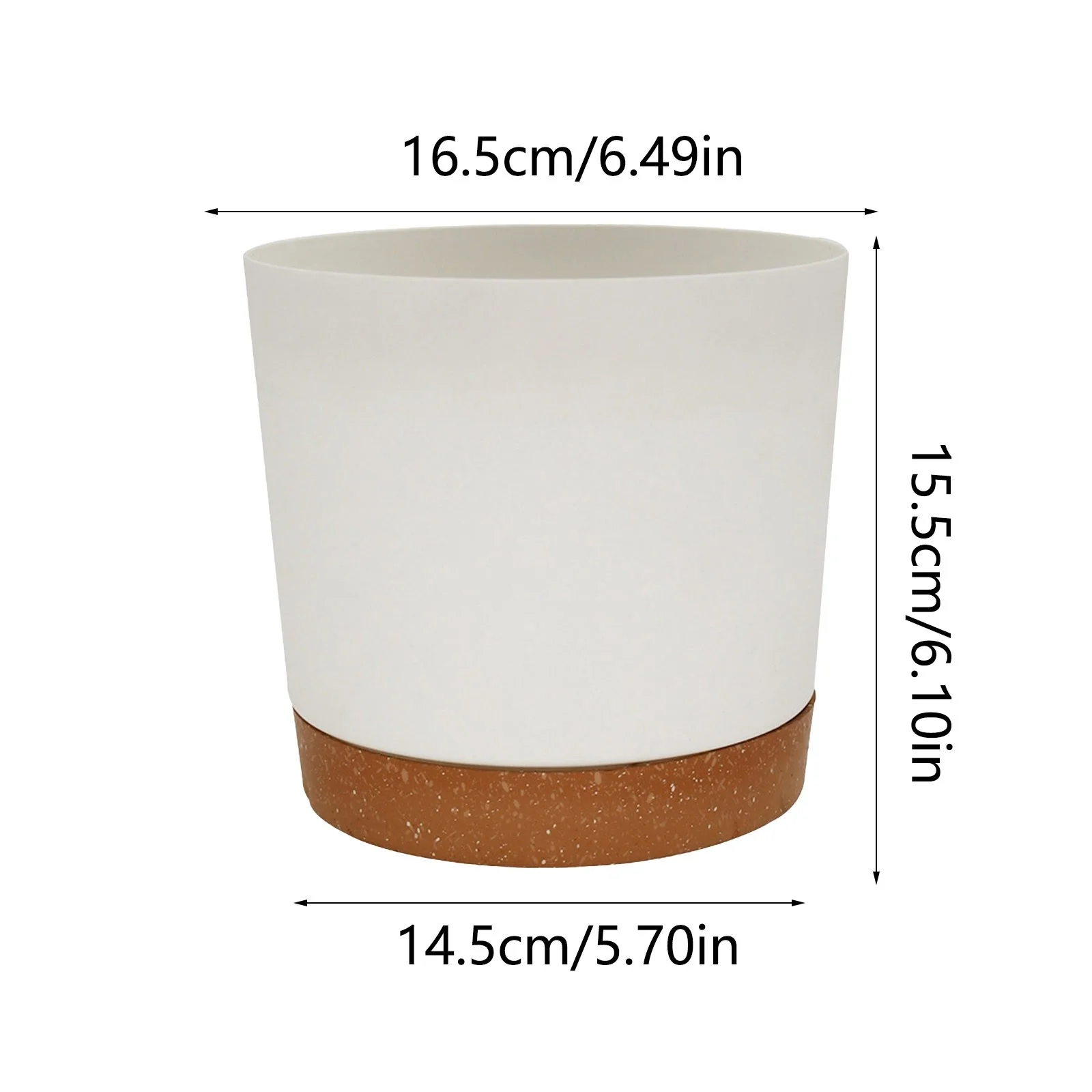 Birthday Gifts for Women Indoor Plastic Flower Pots With Holes And Saucers Modern Planters For Indoor Succulents Flowers Outdoor