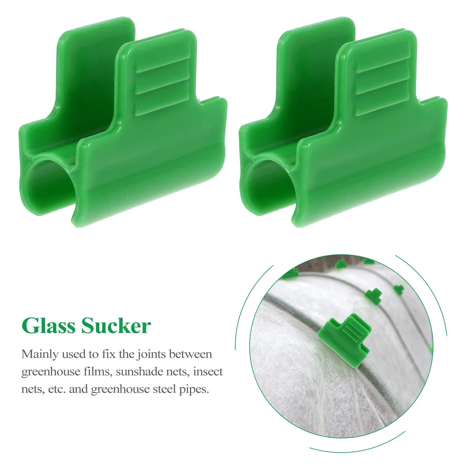 40 Pcs Plant Extension Support Clip Shed Film Clamps Film Row Cover Clamp Greenhouse Clip Thicken Plastic
