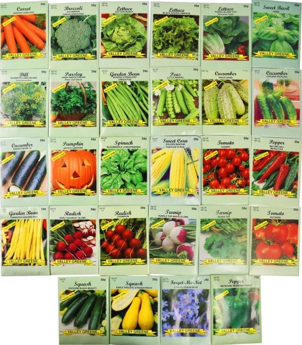 Black Duck Brand Set of 70 Veggie and Flower Seed Packets Several Varieties Including Forget Me Not!