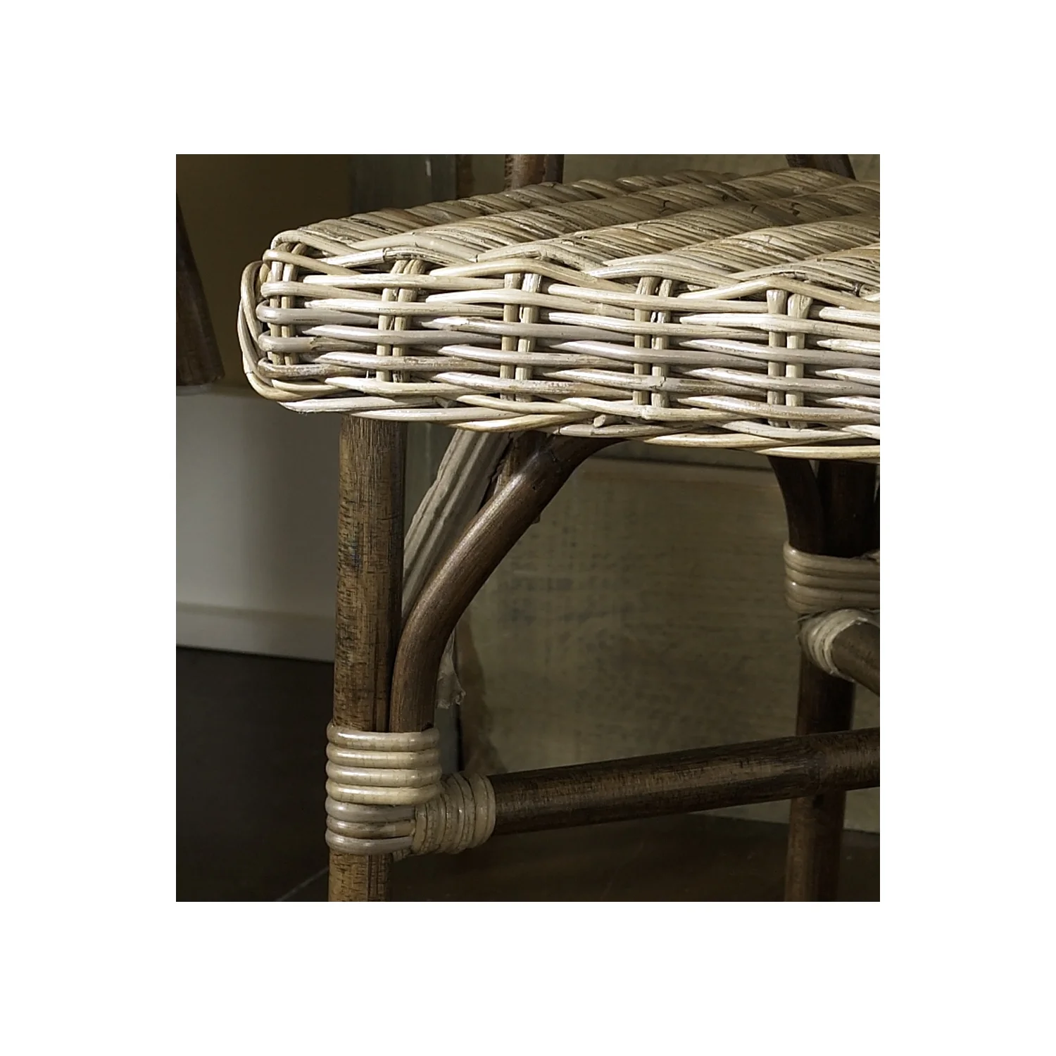 Padmas Plantation PBA12-KUBU-S-2 Paris Bistro Chair - Kubu- Set of 2