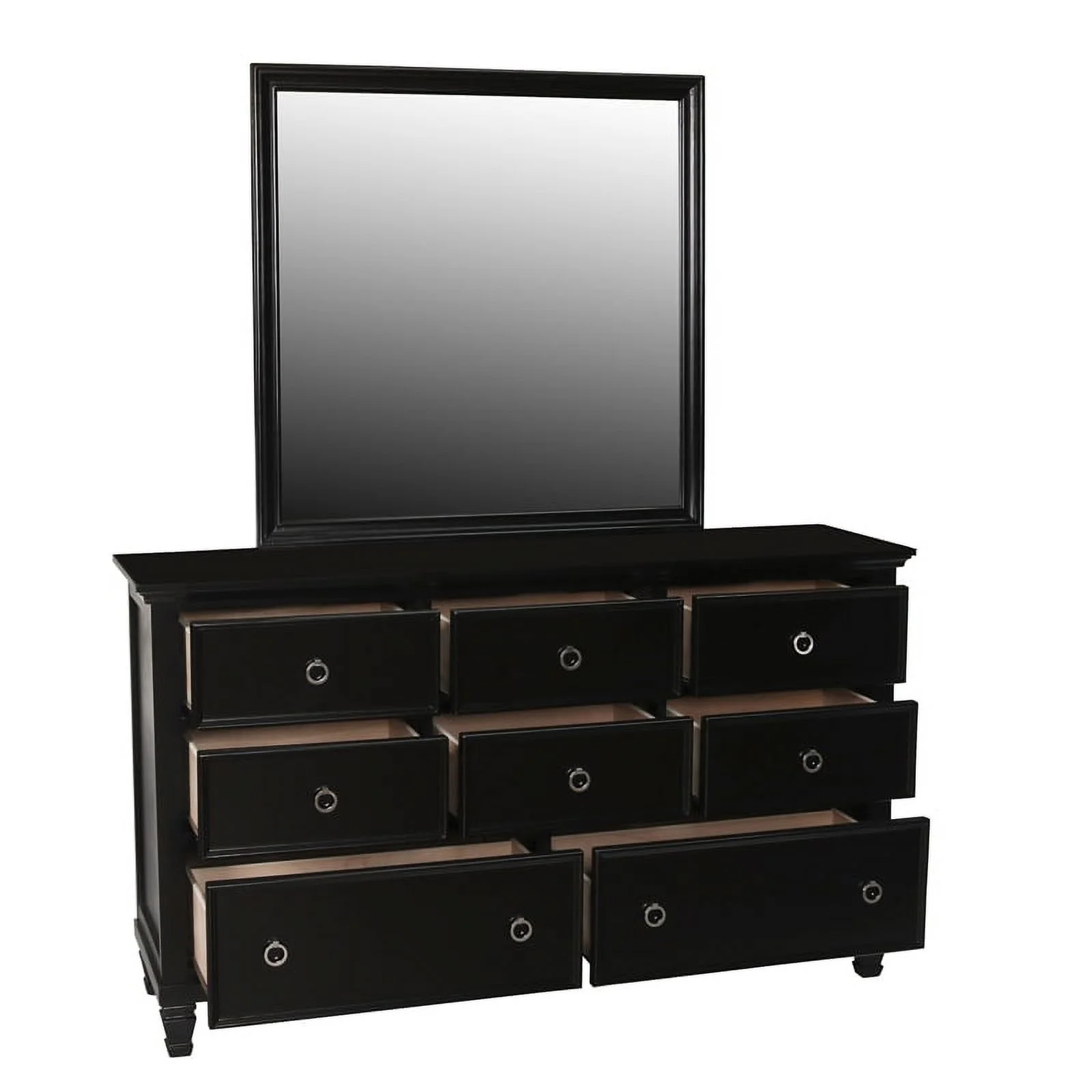 New Classic Tamarack 4-Piece Wood Cal King Bedroom Set with Chest in Black