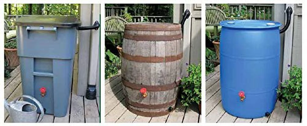 EarthMinded Rain Barrel Plastic Diverter Kit (Pack of 2)