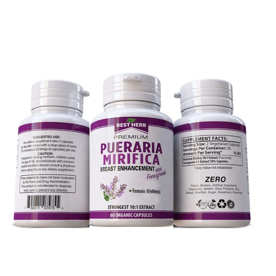 Pueraria Mirfica PLUS Fenugreek 60 PILLS 500 mg