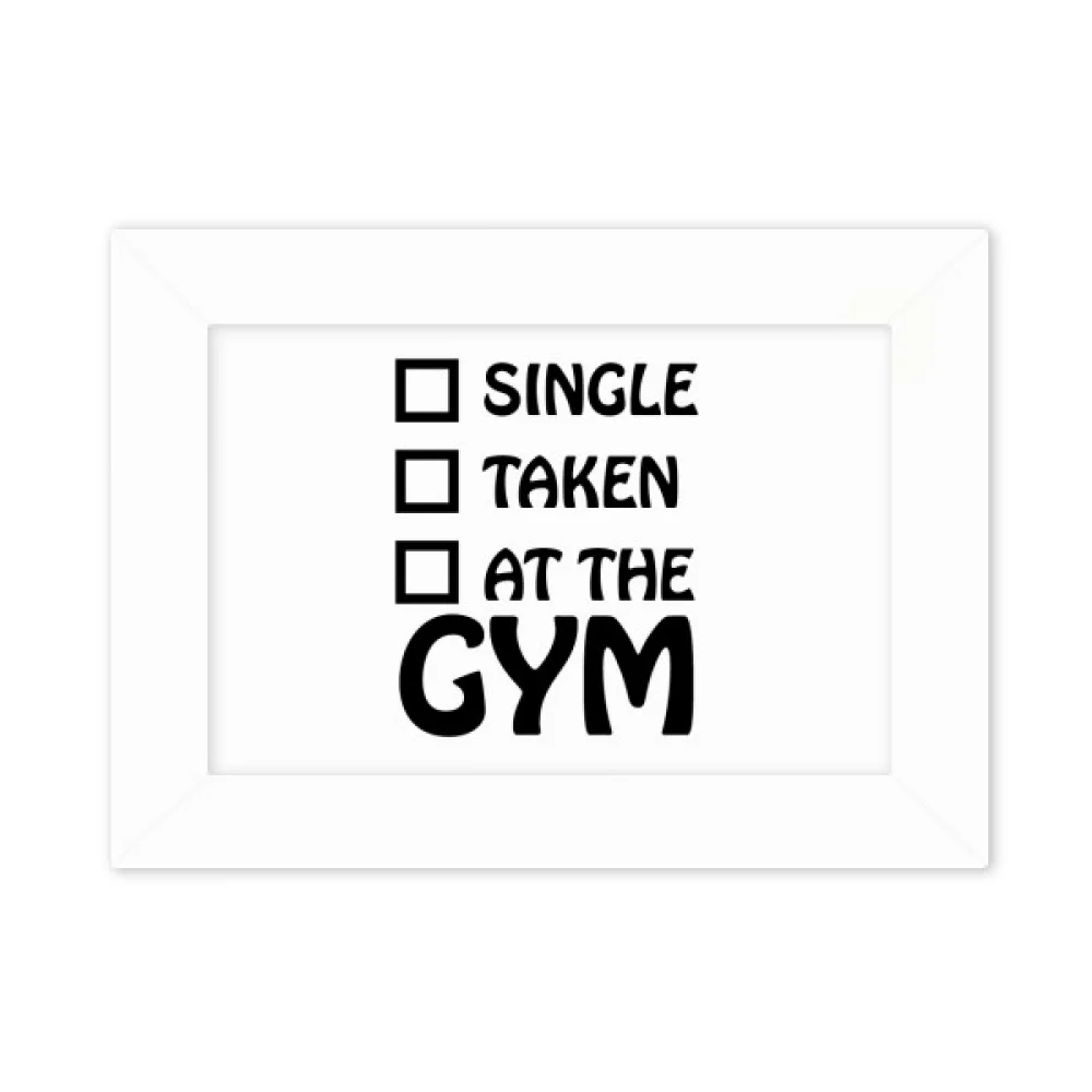 Single Married Gymnasium Choice Photo Mount Frame Picture Art Painting Desktop 5x7 inch
