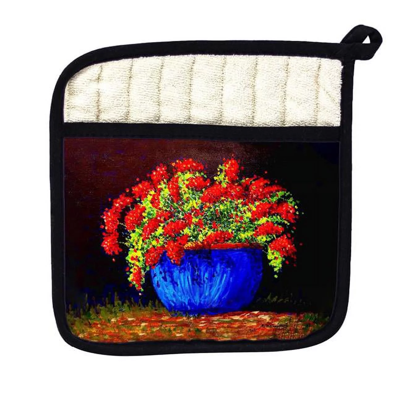 Potted Geraniums Pot Holder