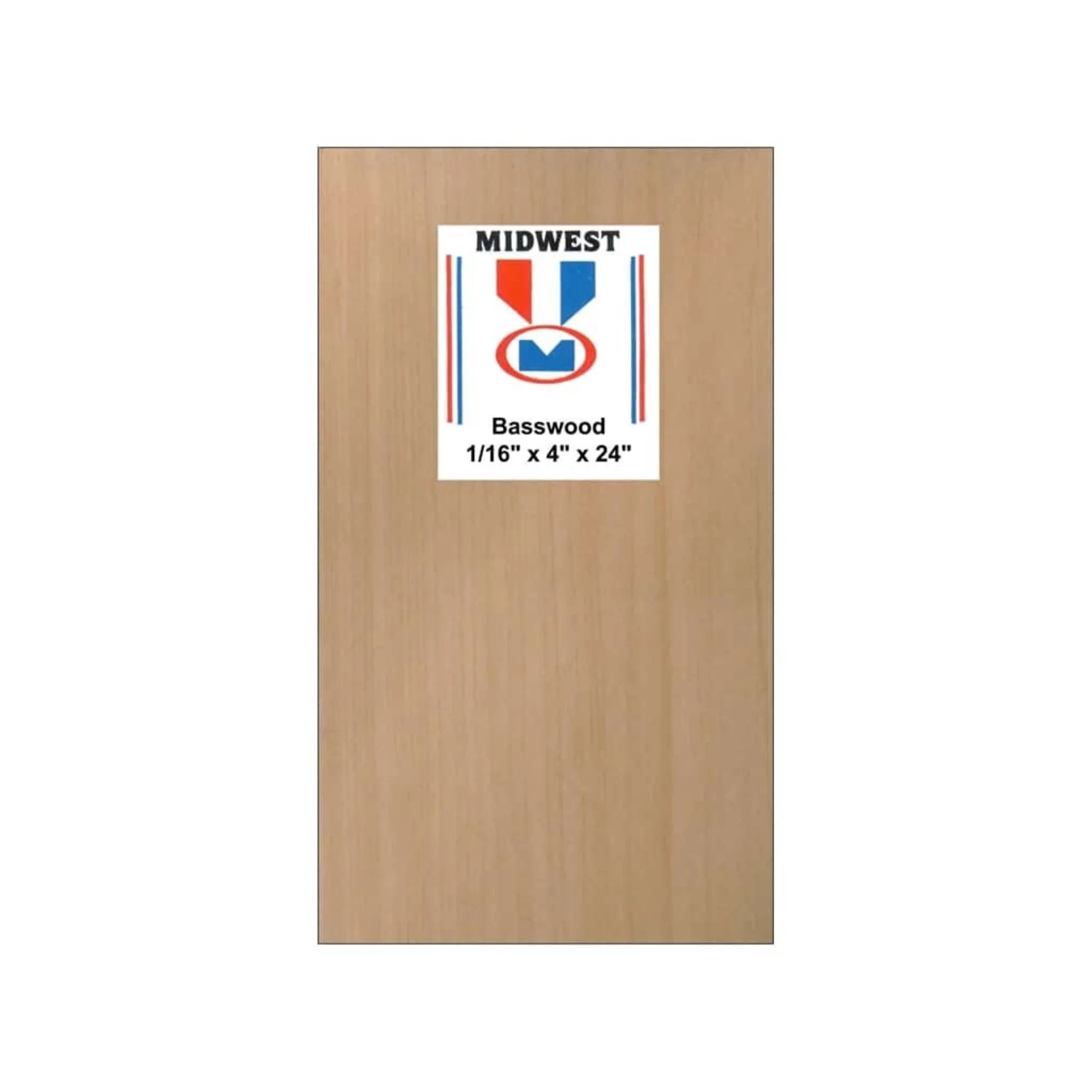 Midwest Products Basswood Sheets - 10 Pieces, 1/16