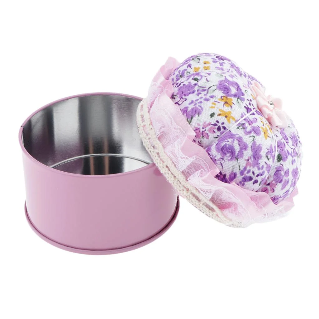 Pumpkin Pin Cushion Pincushion with Iron Case Sewing Supplies ,