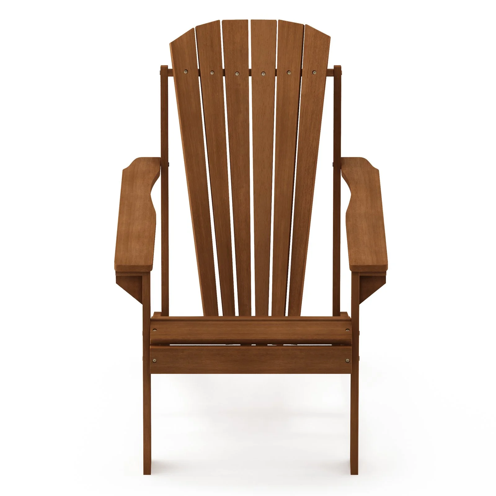 Furinno Tioman Small Hardwood Adirondack Patio Chair in Teak Oil