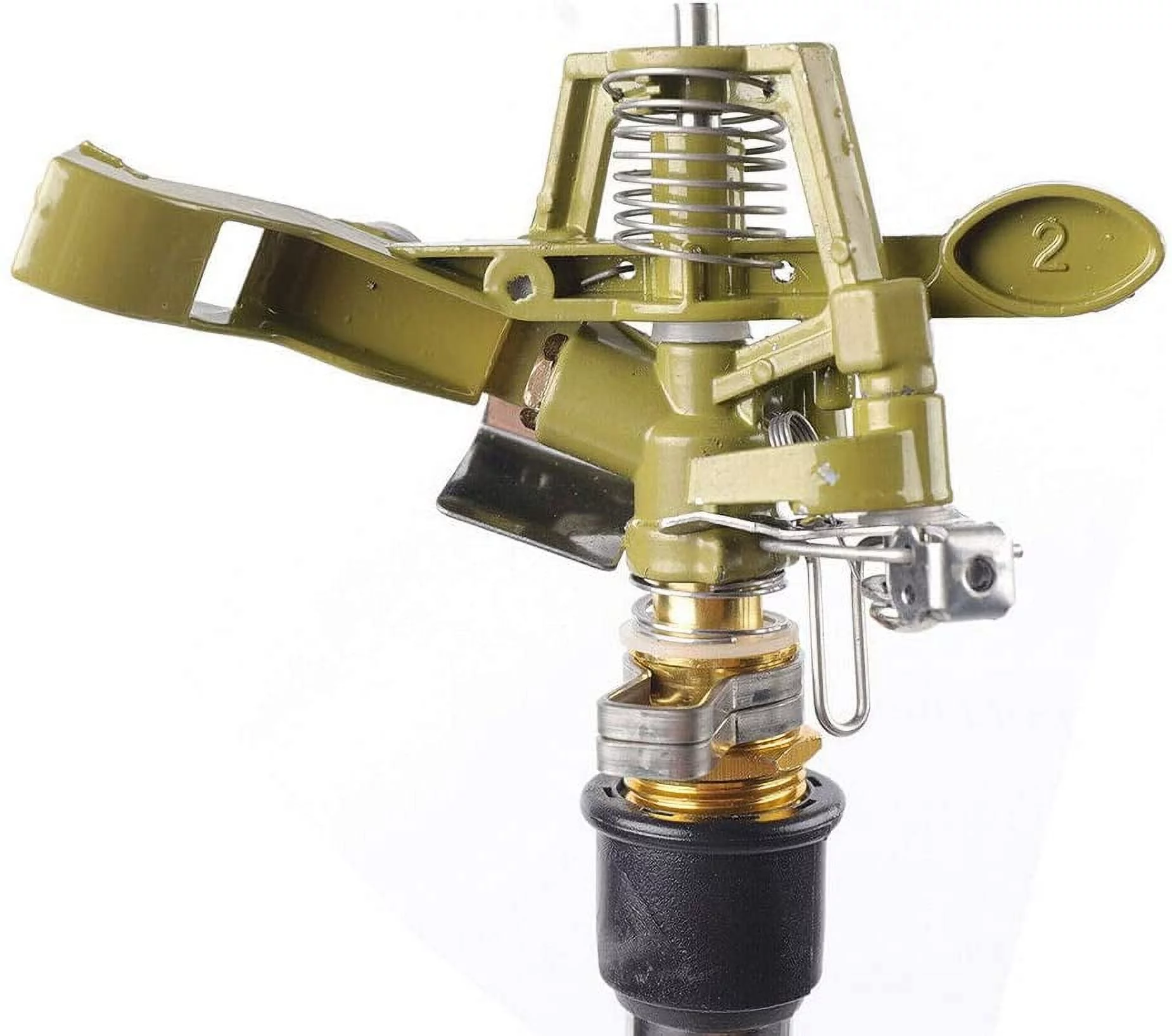 MONIPA Adjustable Irrigation Tripod Stand Stainless Triangular Bracket 360° Rotating Agriculture Farm Sprinkler Bracket Green Lawn Garden Plant Nozzle Watering Tool