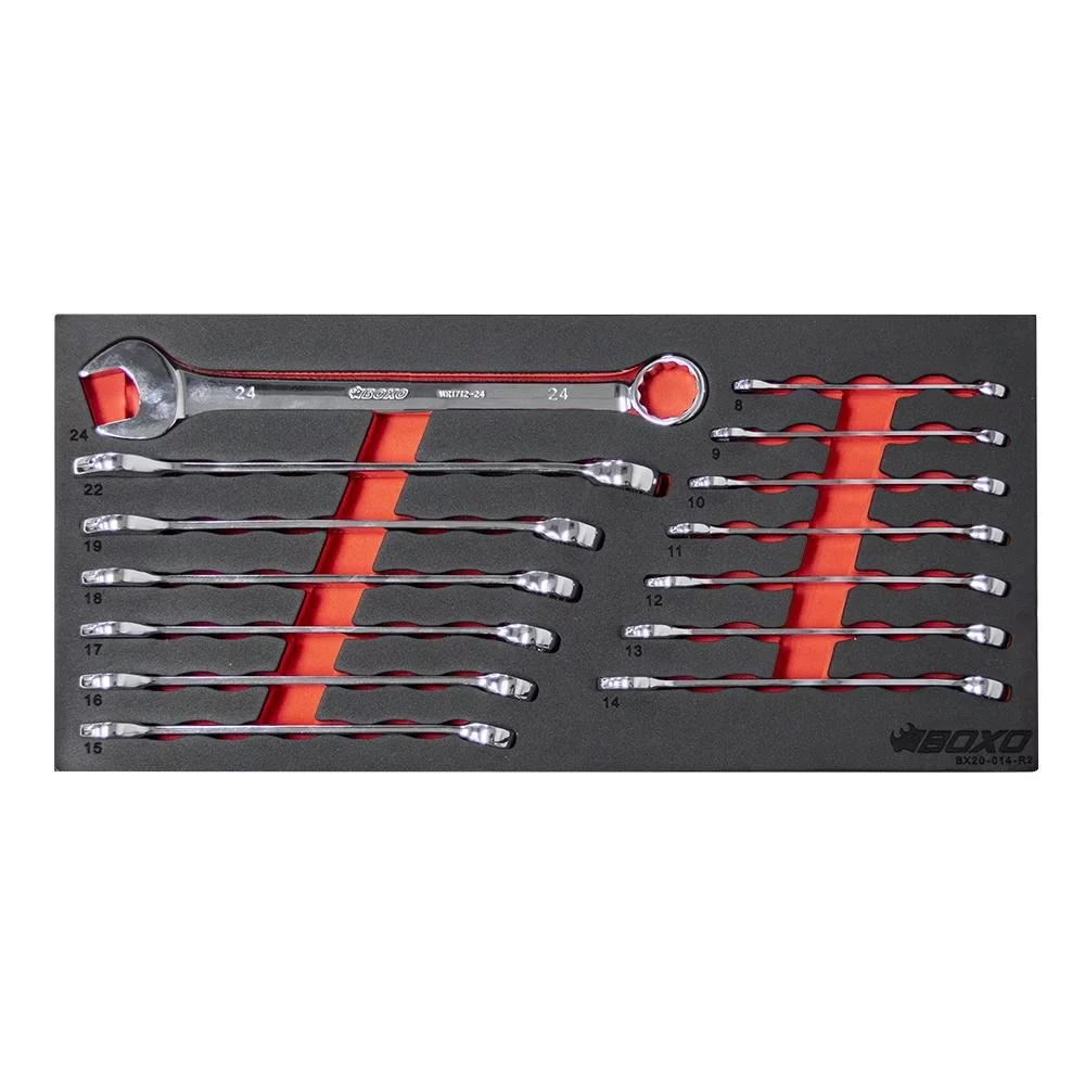 BOXO USA 133-Piece Metric Tool Set with 3-Drawer Hand Carry Toolbox Black