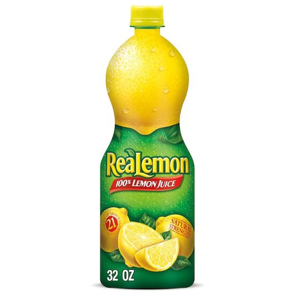 Realemon Lemon Juice, 32 Ounce -- 12 per Case.