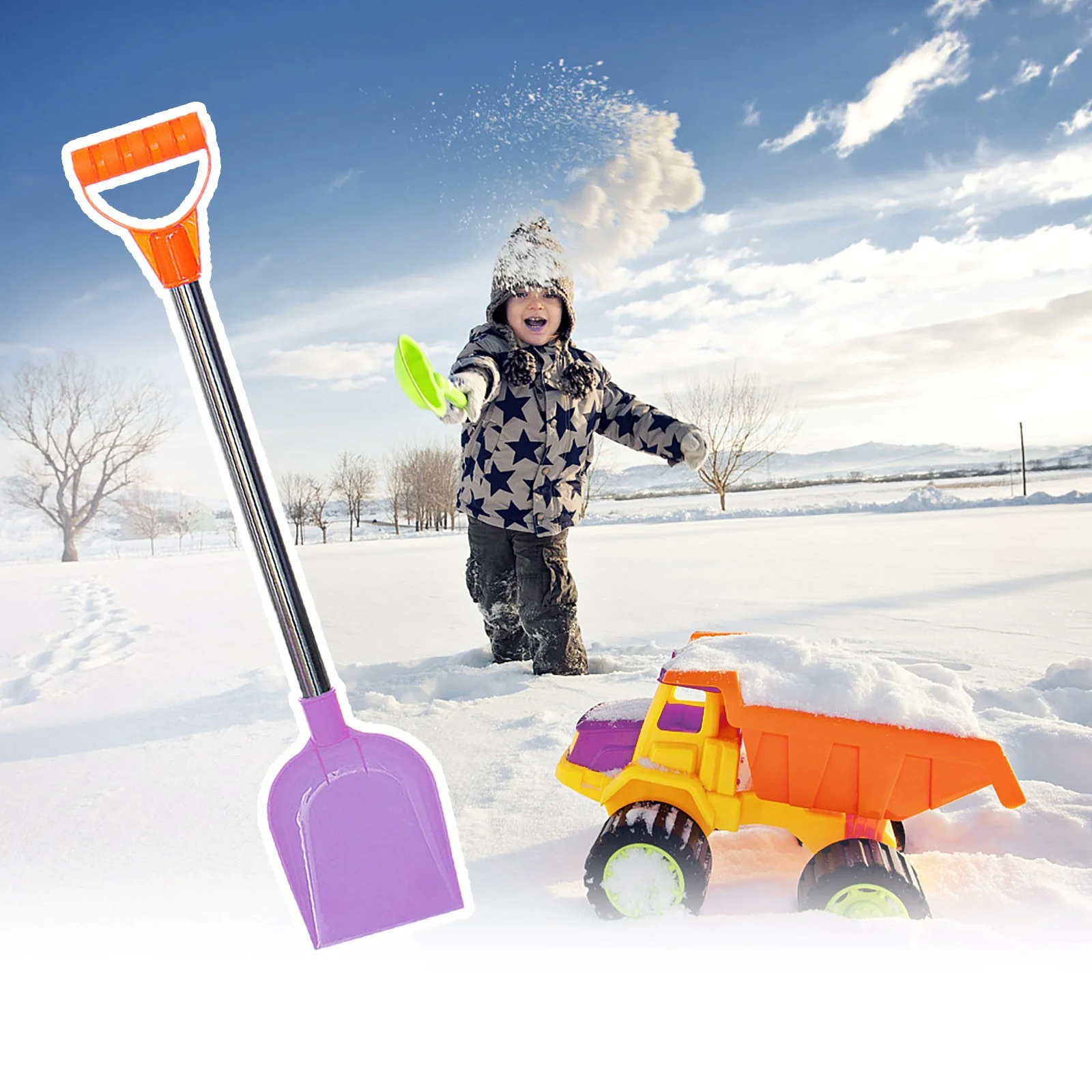Children's Snow Shovel Children's Beach Shovel With Stainless Steel Handle Yutnsbel