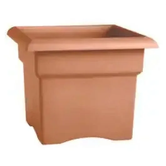 1PC Bloem 57018C Veranda Square Deck Box Planter Plastic/Resin Terra Cotta