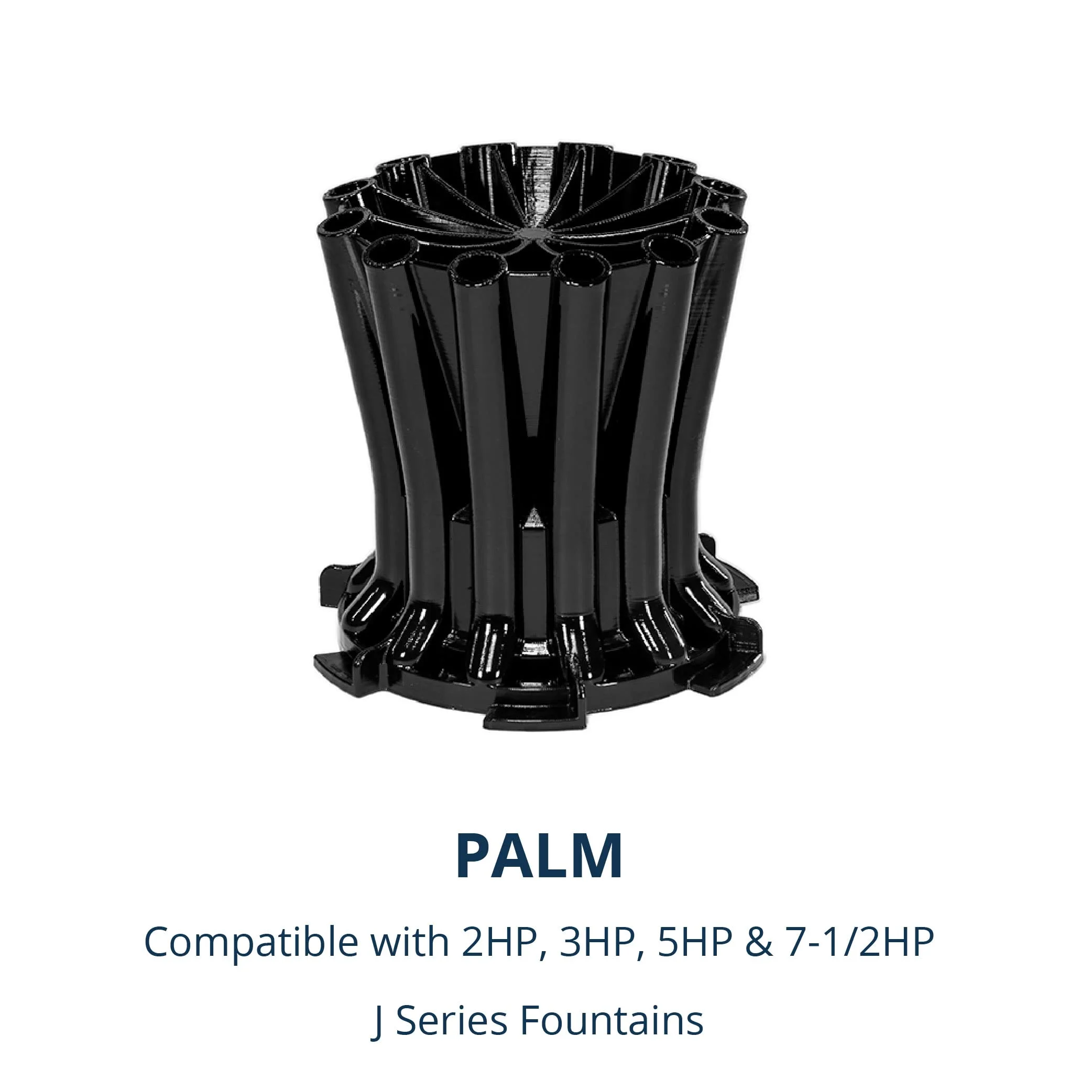 Kasco J Series 2 HP, 3 HP, 5 HP & 7-1/2 HP Palm Premium Fountain Nozzles Only (Fountain not Included)