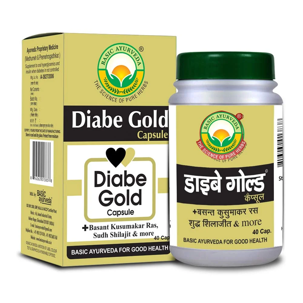 Basic Ayurveda Diabe Gold Capsule 40 Capsules