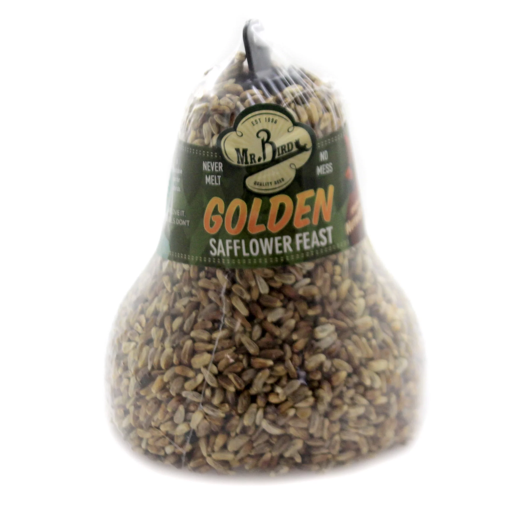 2-Pack Mr. Bird Golden Safflower Feast Wild Bird Seed Bell 10 oz.