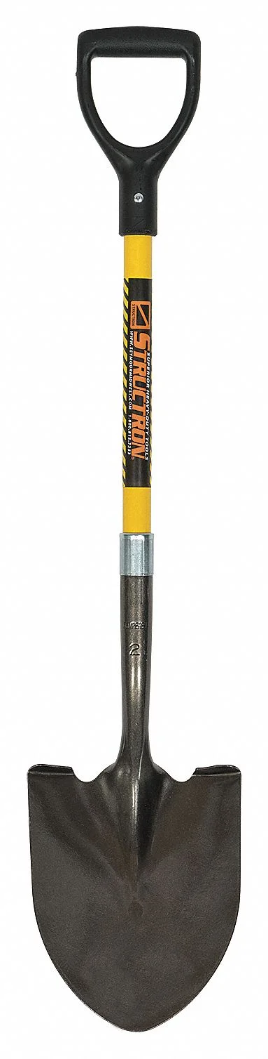 Seymour Midwest Structron Round Point Shovel,29 in. Handle,14 ga.  49561GR