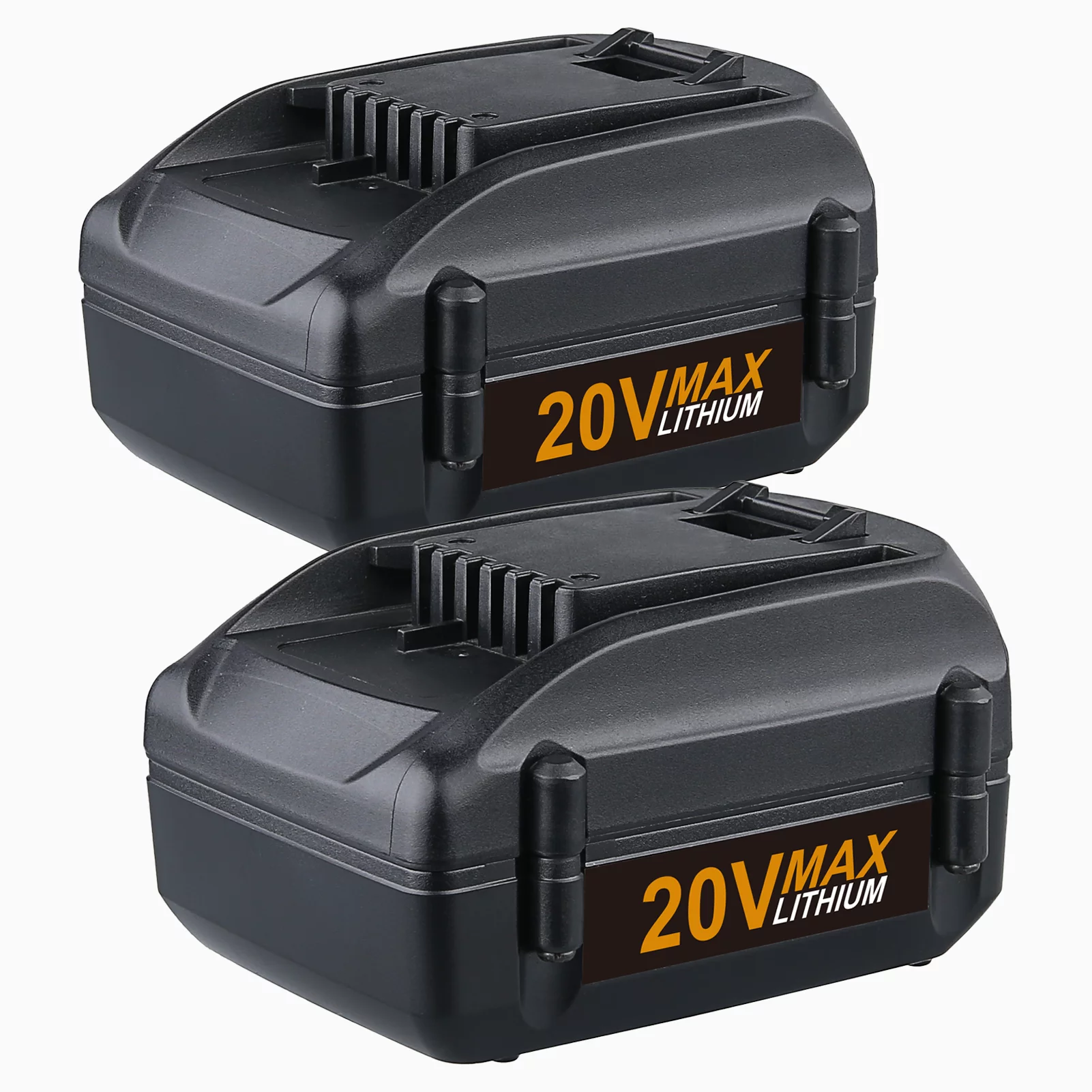 DASNITE 20V 5000mAh Li-ion Battery FOR 2Pack WORX WA3520 Black Compatible with WA3525 WG151s WG155s