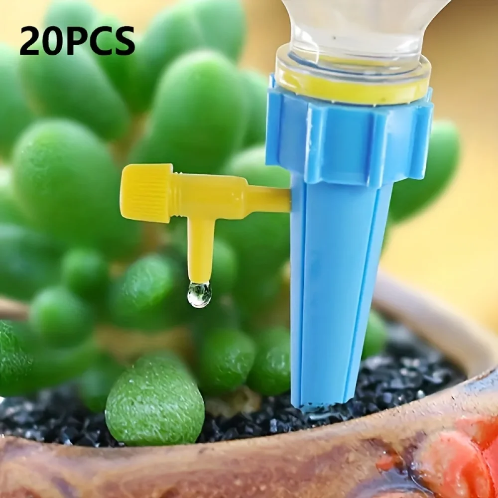 NSXXKJ 10/20PCS Timing Adjustment Watering Dripper, Automatic Plant Water Supply System During Holidays, Drip Irrigation Seepage Device
