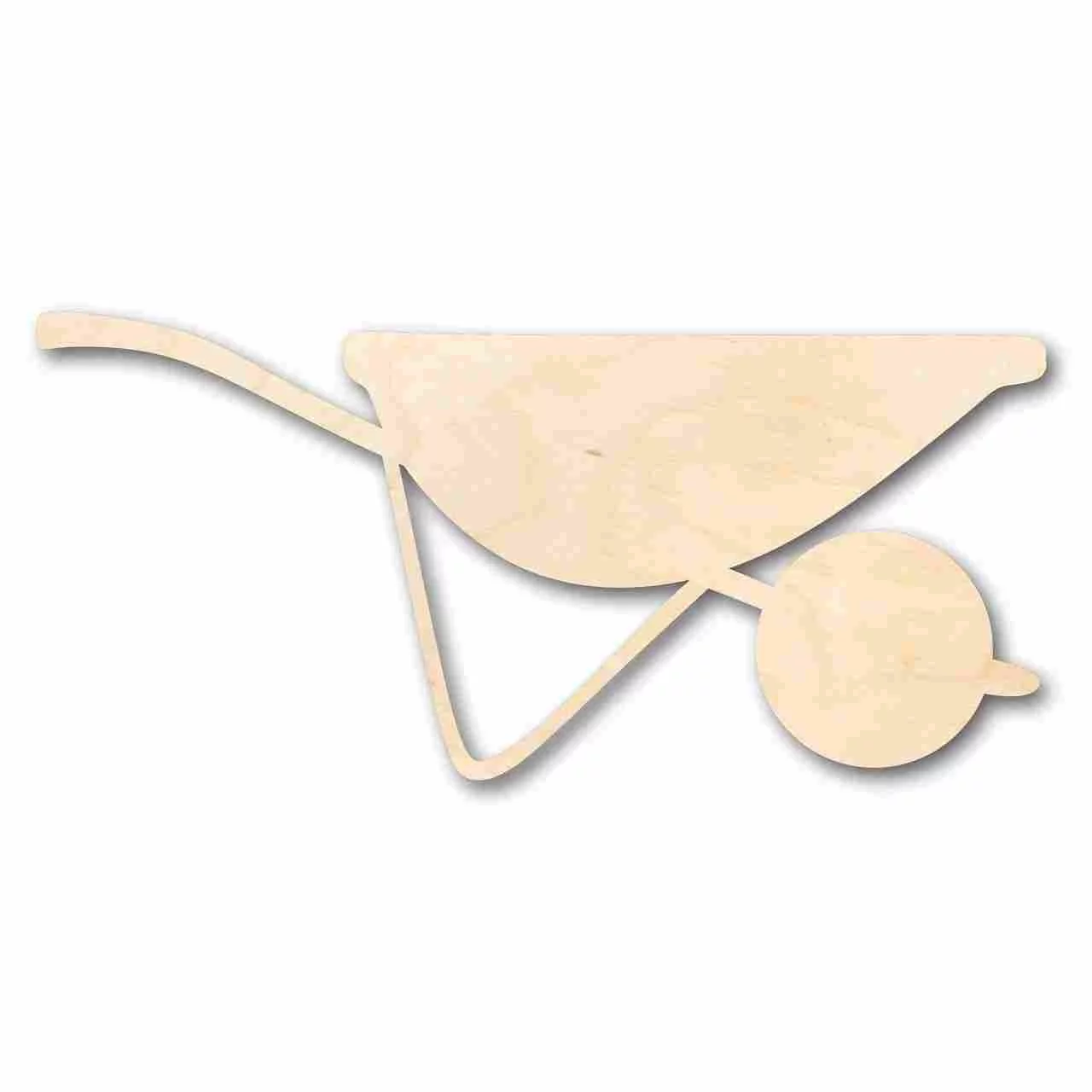 Unfinished Wood Wheelbarrow Shape - Farm - Garden - Craft - up to 24