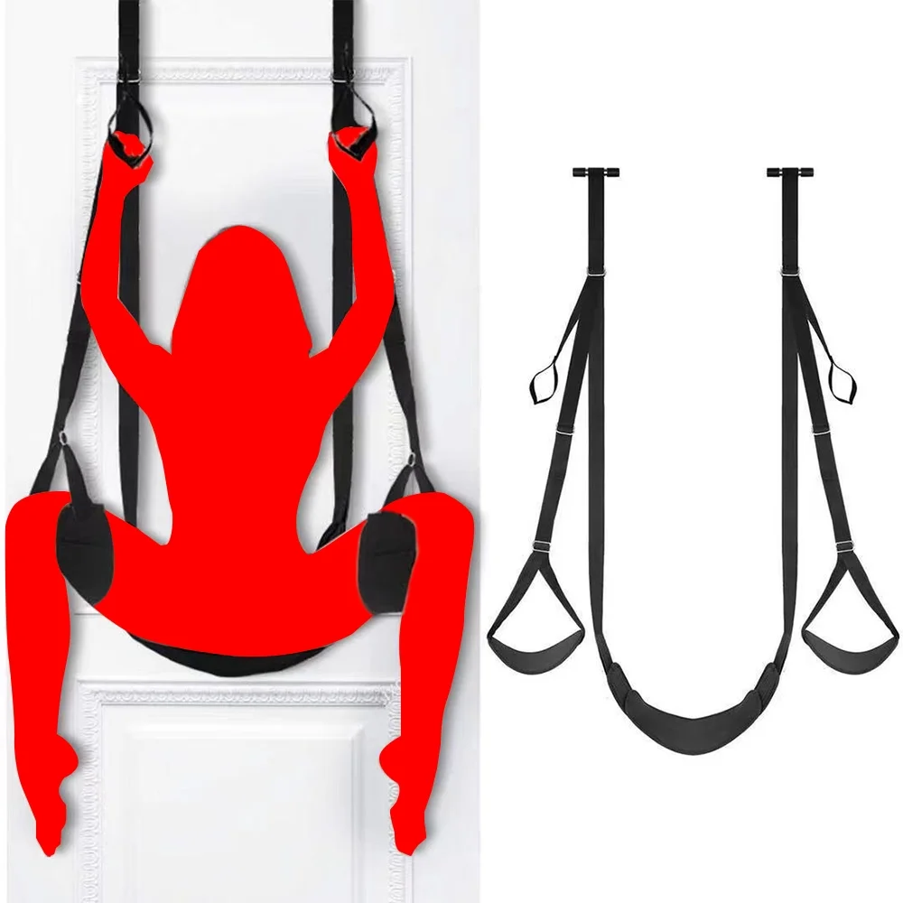 Door Swing for Adults Slingshot Swing Yoga Doorway Heavy Duty Body Stand Adjustable Straps for Couples Love Slings Door Frame Hanging Leg Restraints Spreader Sex Toys for Couples TS A1