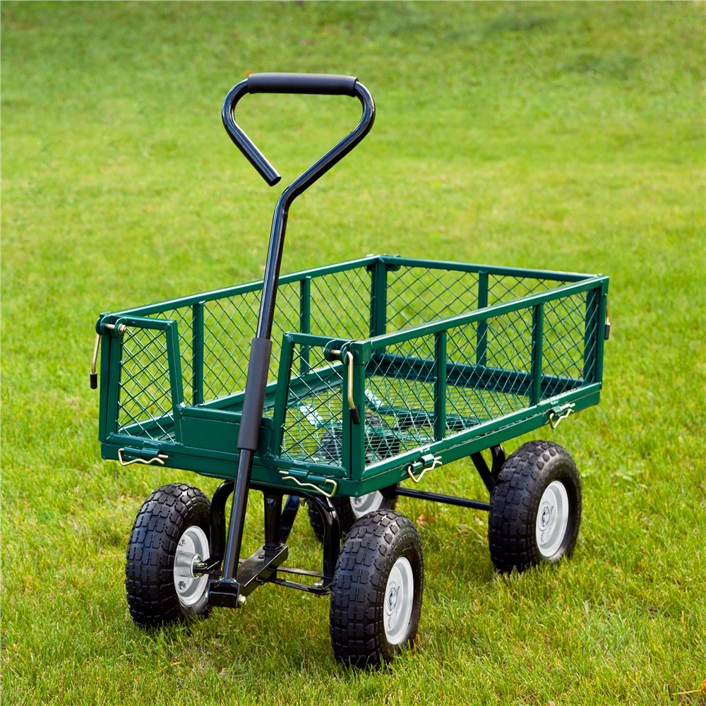 Yaheetech 2pcs Garden Sack Truck Trolley Cart Wheel Tire Tyre 10'', Black