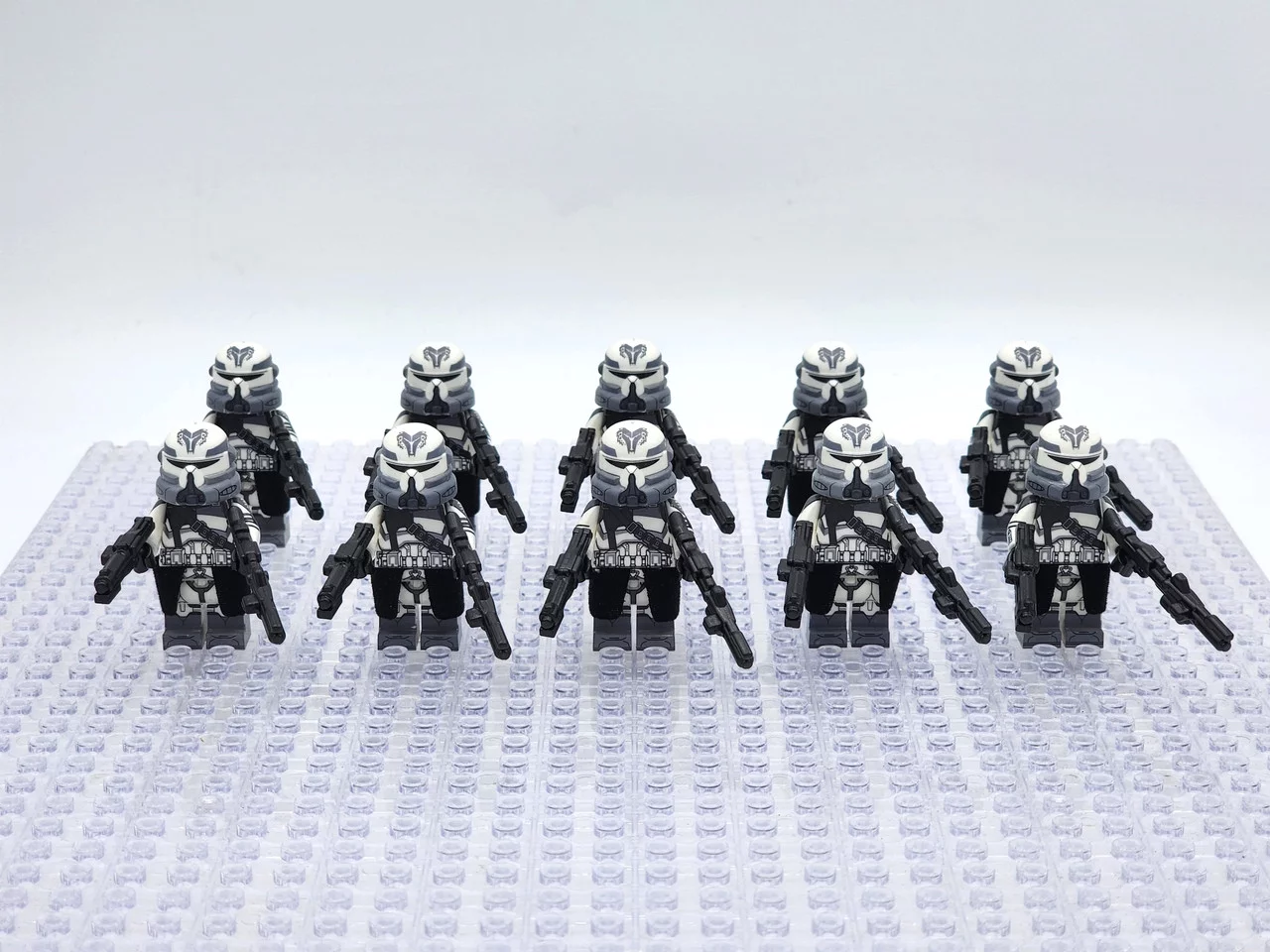 Star Wars Phase 2 Wolfpack Airborne Clone Troopers Paratroopers Custom Minifigures